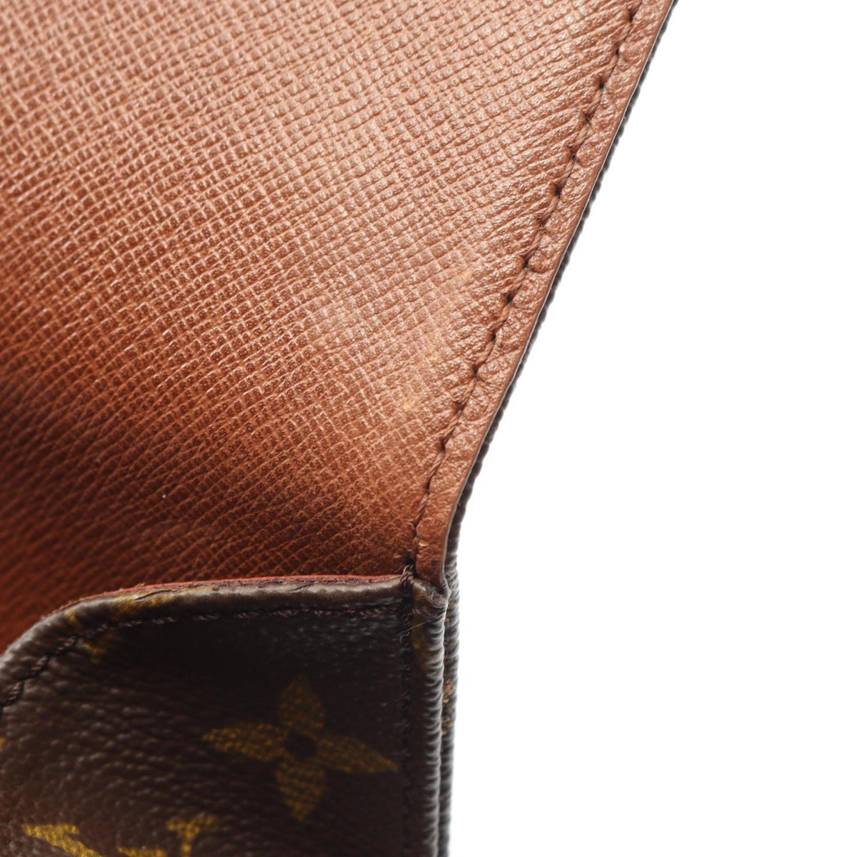 Louis Vuitton Brown Monogram Coated Canvas Leather Shoulder Bag (Pre-Owned)