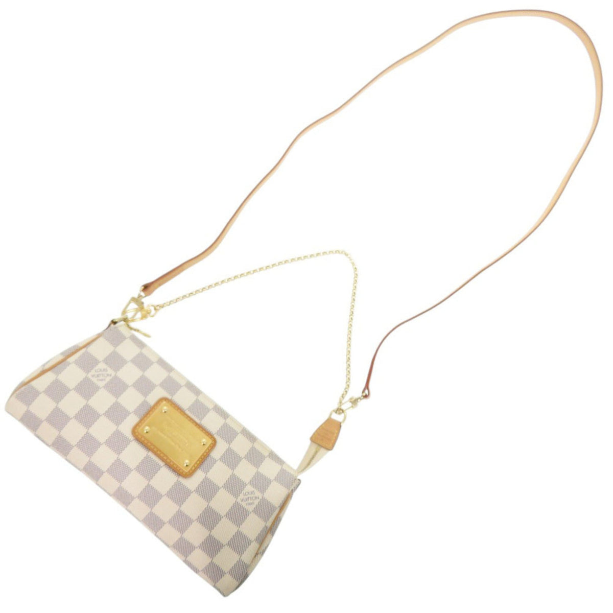 Louis Vuitton White Damier Azur Shoulder Bag (Pre-Owned)
