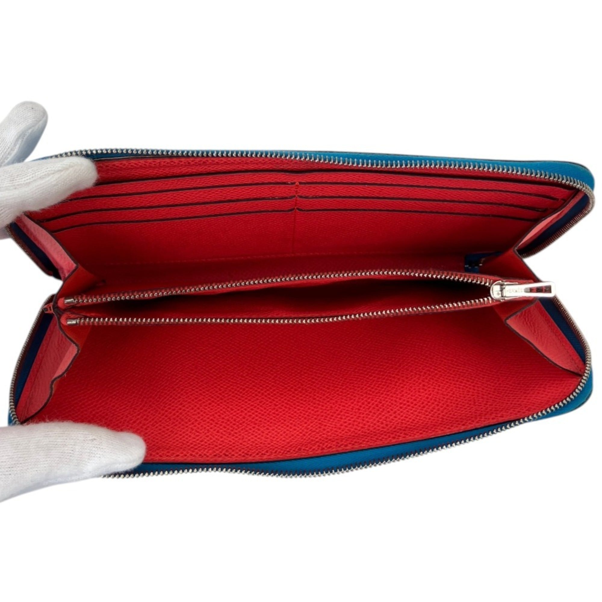 Hermes Epsom Leather Long Wallet (Bi-Fold) (Pre-Owned)