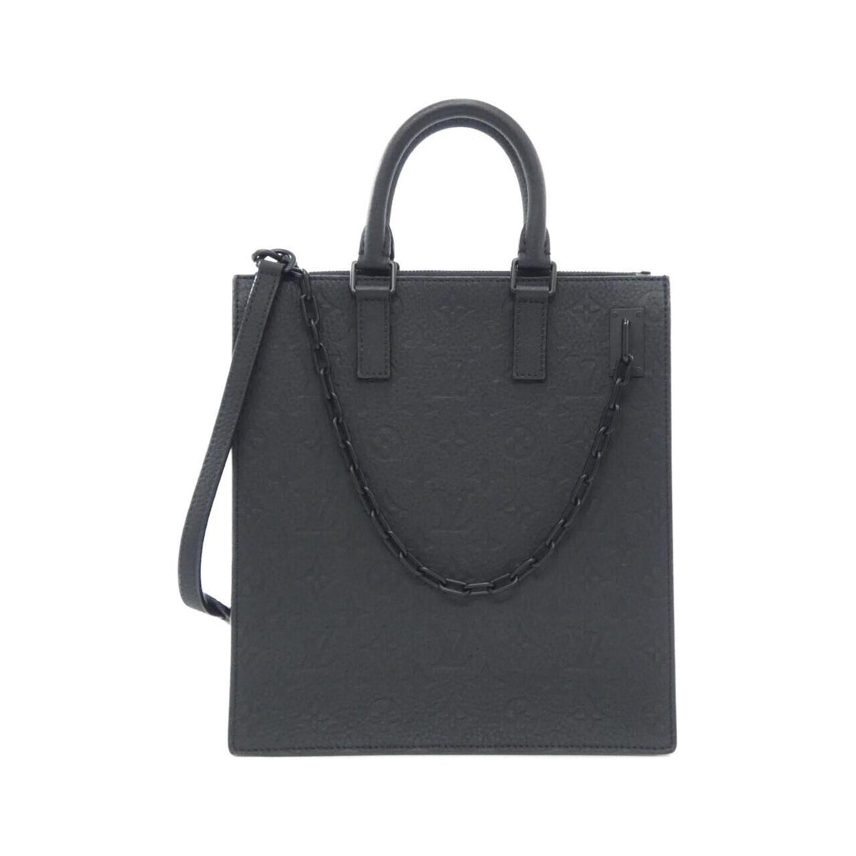 Louis Vuitton Black Leather Handbag (Pre-Owned)
