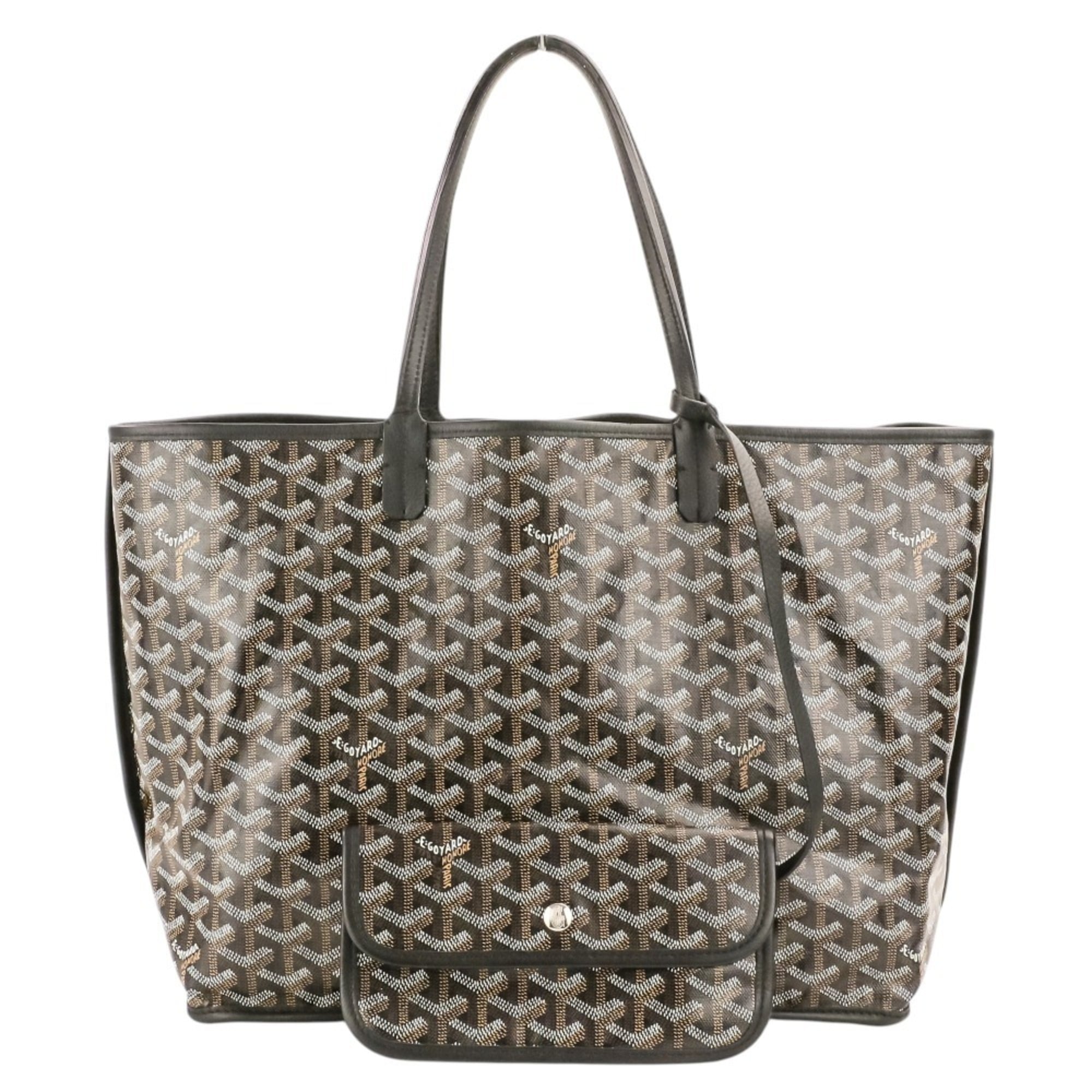Goyard Black Brown Handbag Pouch Tote Bag (Pre-Owned)
