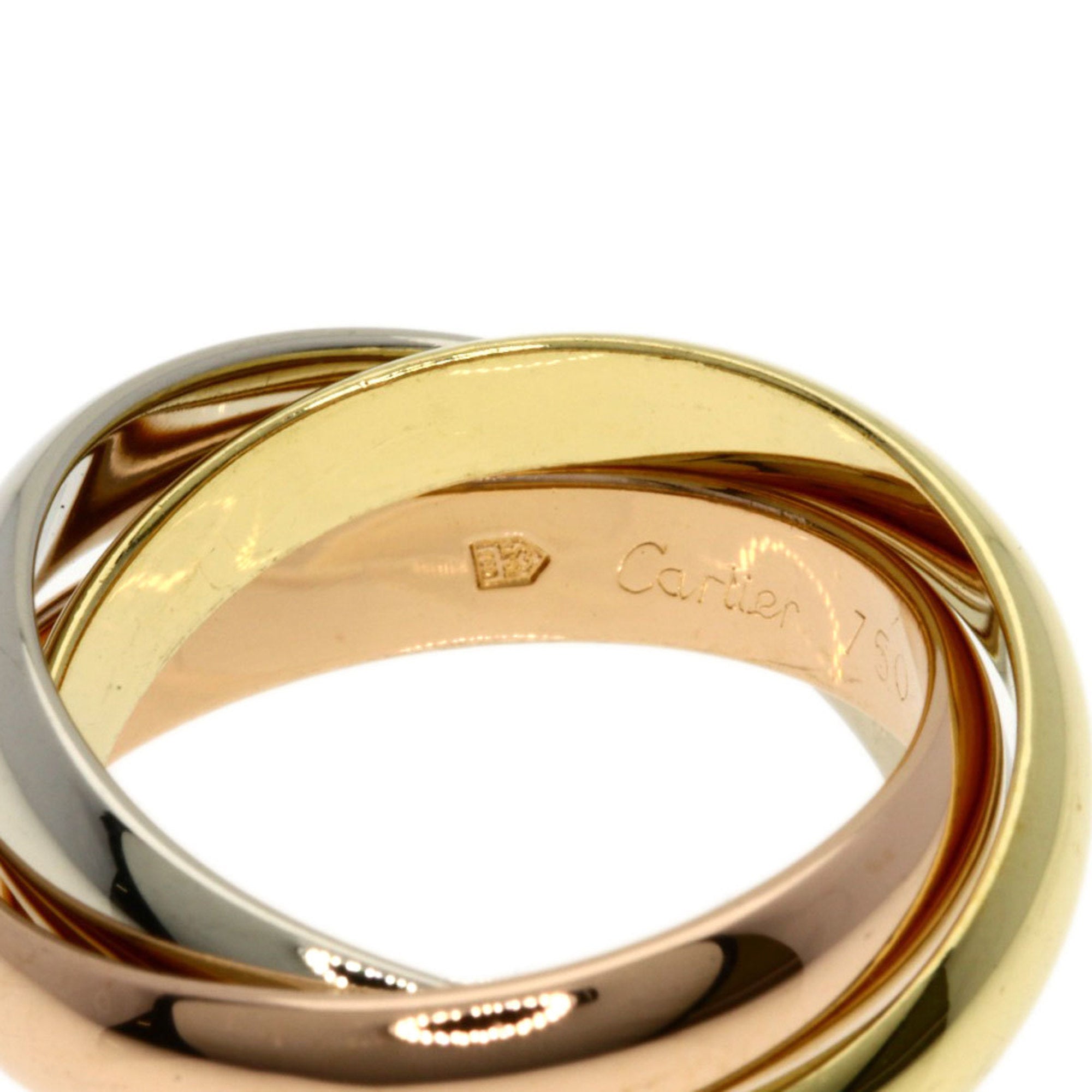 Cartier Trinity Pink Gold (18K) White Gold (18K) Yellow Gold (18K) Band Ring (Pre-Owned)