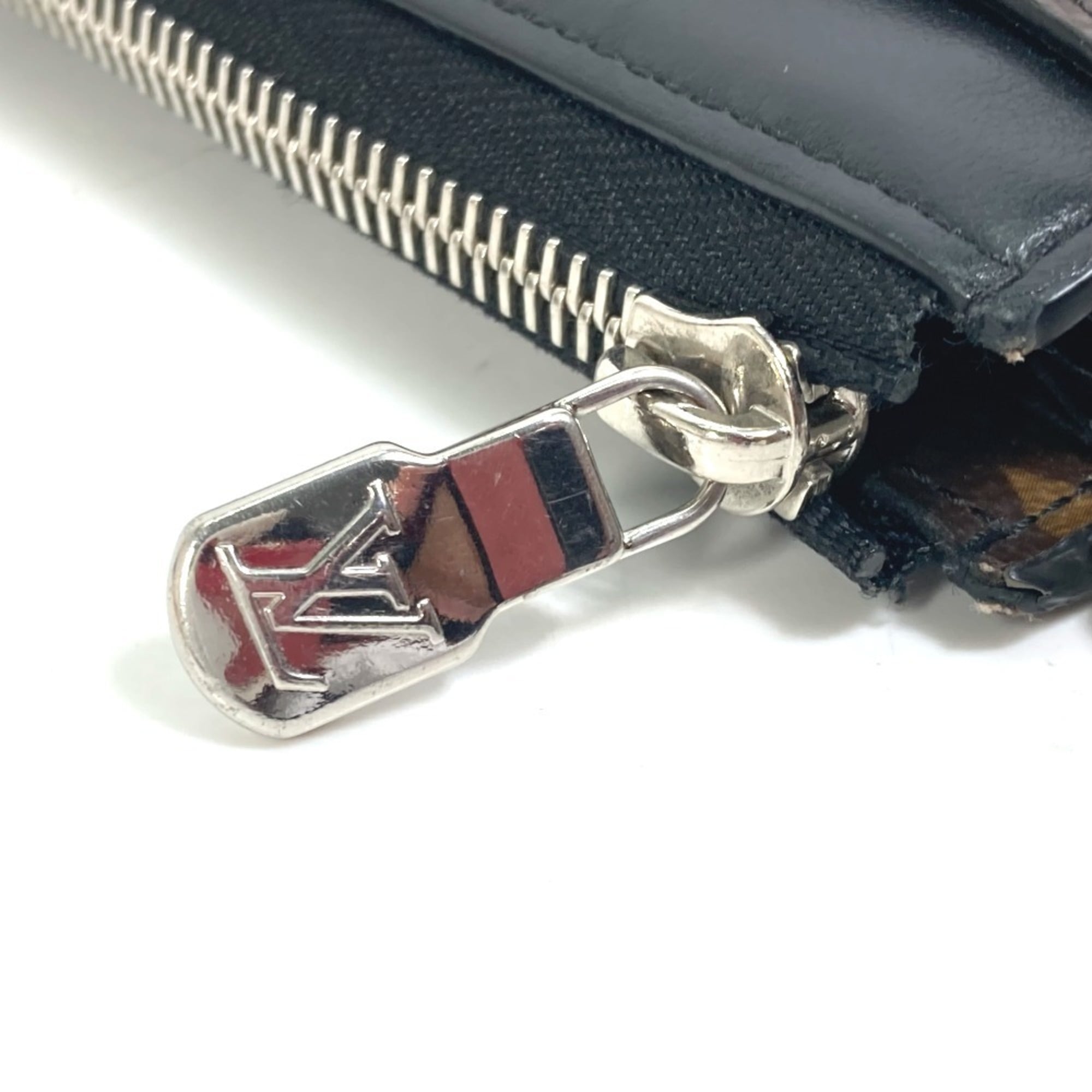 Louis Vuitton Monogram Macassar Black Brown Monogram Long Wallet (Bi-Fold) (Pre-Owned)