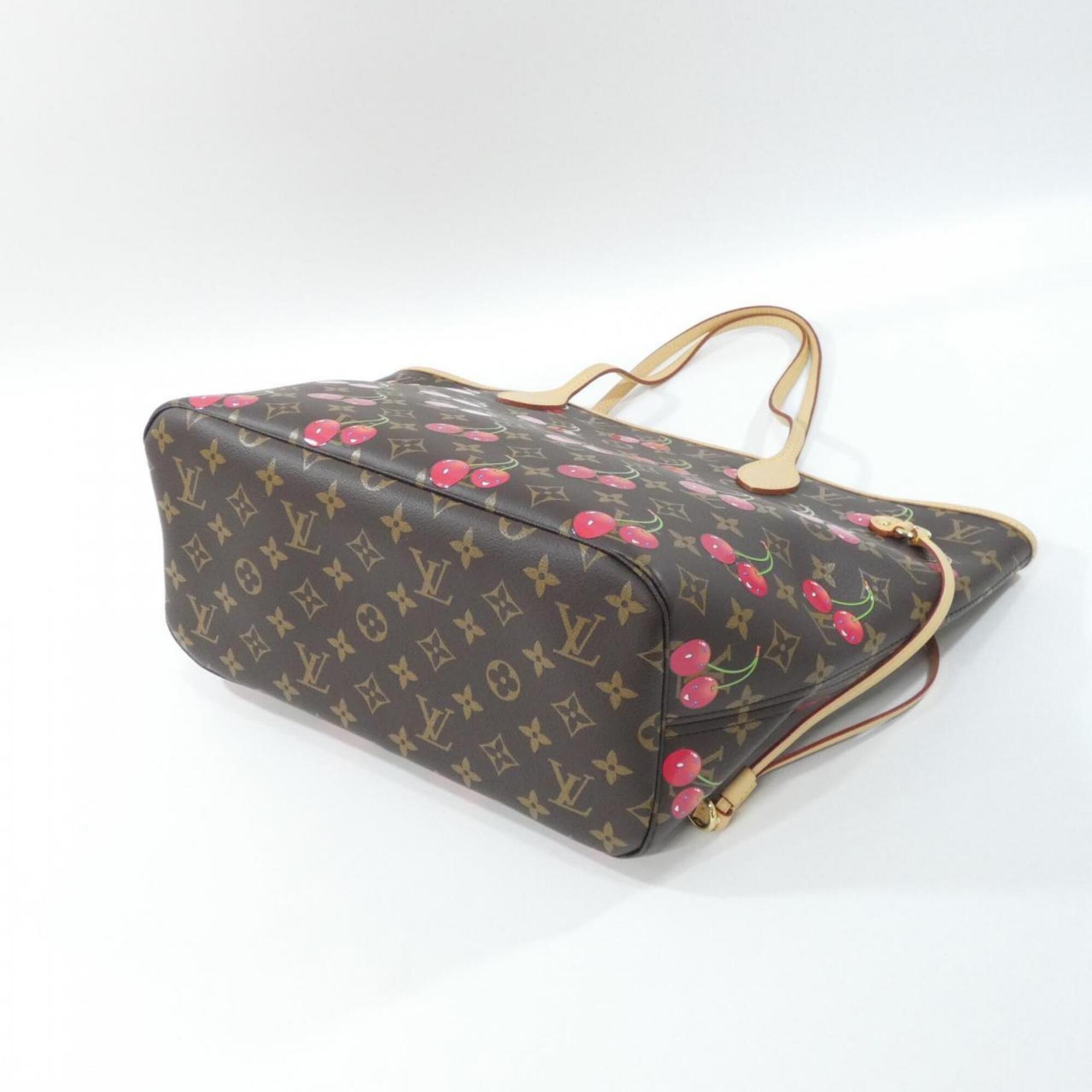 Louis Vuitton Marron Coated Canvas Handbag Pouch (Pre-Owned)