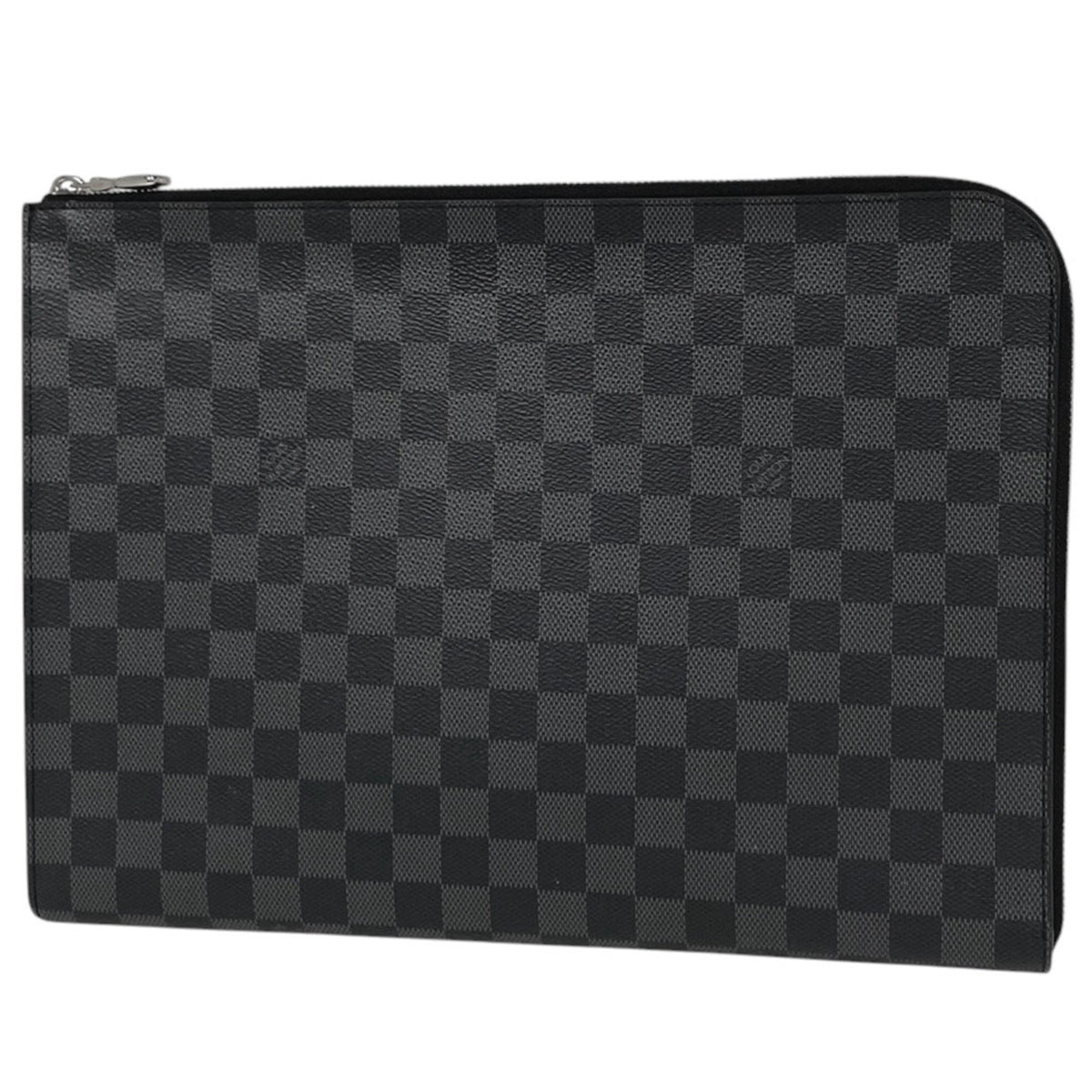 Louis Vuitton Black Noir Damier Graphite Clutch Bag Pochette (Pre-Owned)