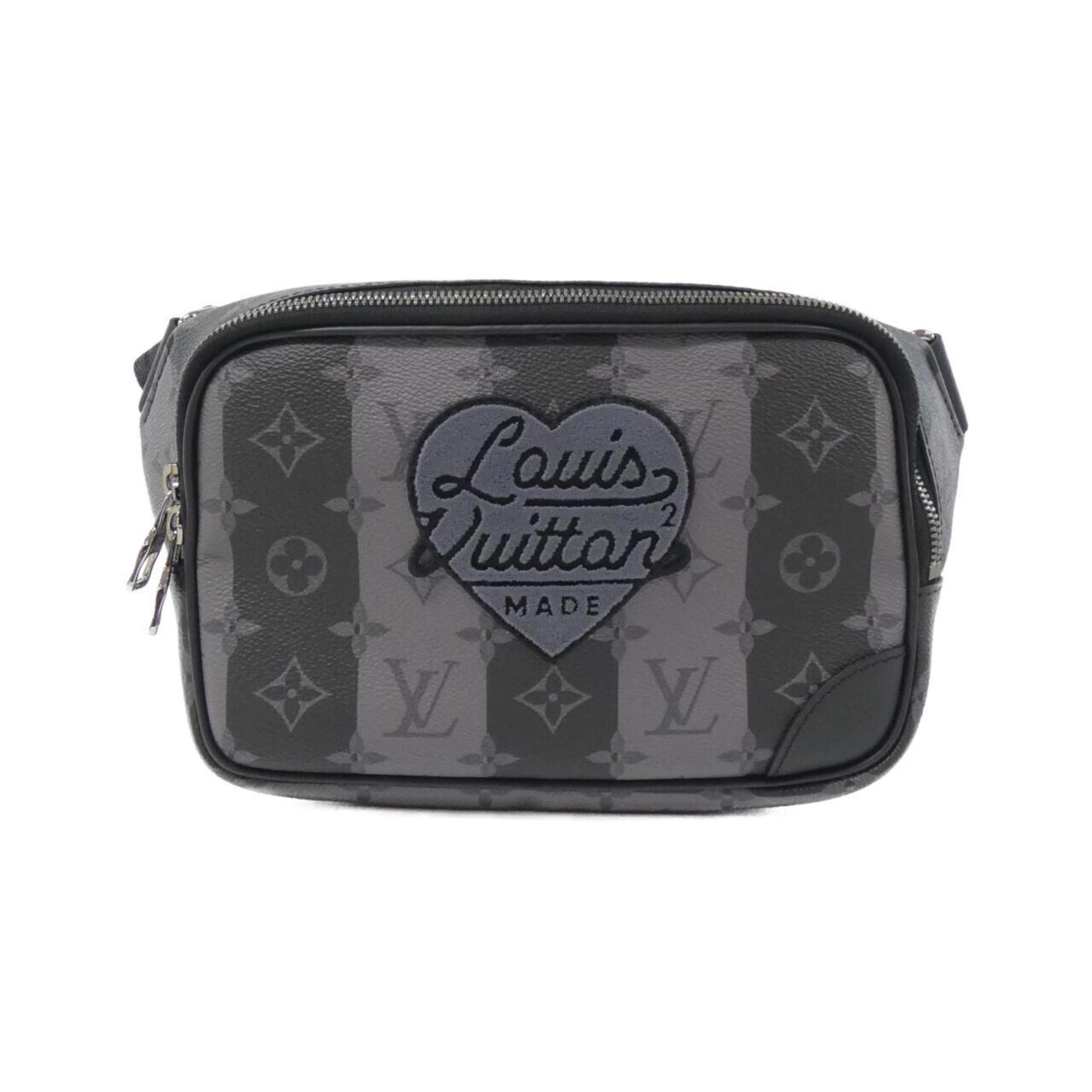 Louis Vuitton Black Coated Canvas Shoulder Bag (Pre-Owned)