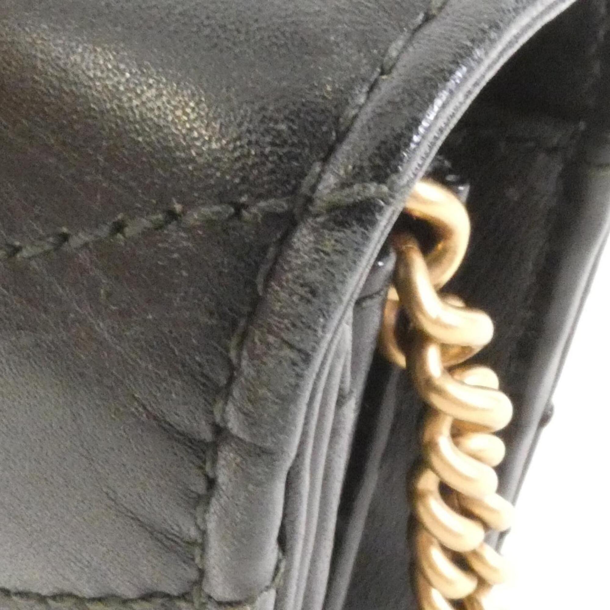 Gucci Gg Marmont Black Quilting Leather Shoulder Bag (Pre-Owned)