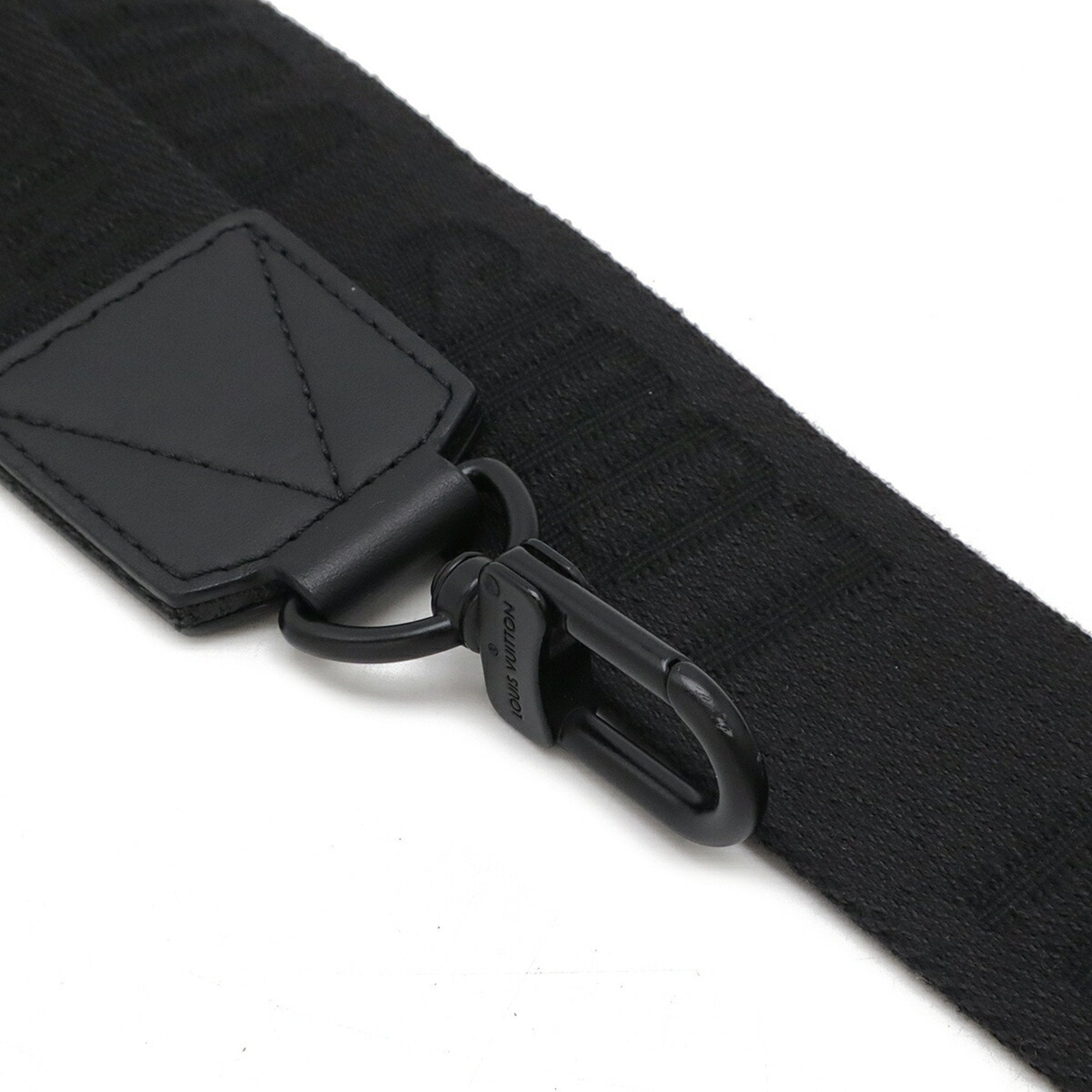 Louis Vuitton Black Noir Leather Shoulder Bag Sling Bag (Pre-Owned)
