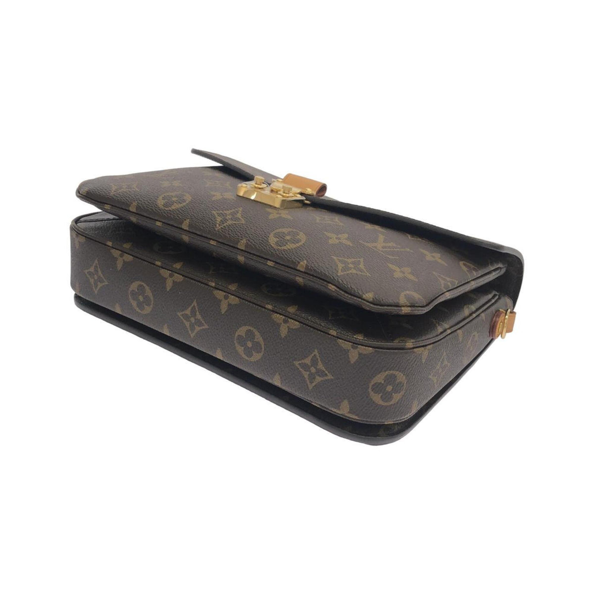 Louis Vuitton Marron Coated Canvas Handbag Pochette (Pre-Owned)