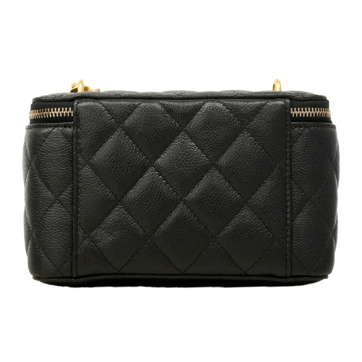Chanel Black Grained Calfskin Shoulder Bag (Pre-Owned)