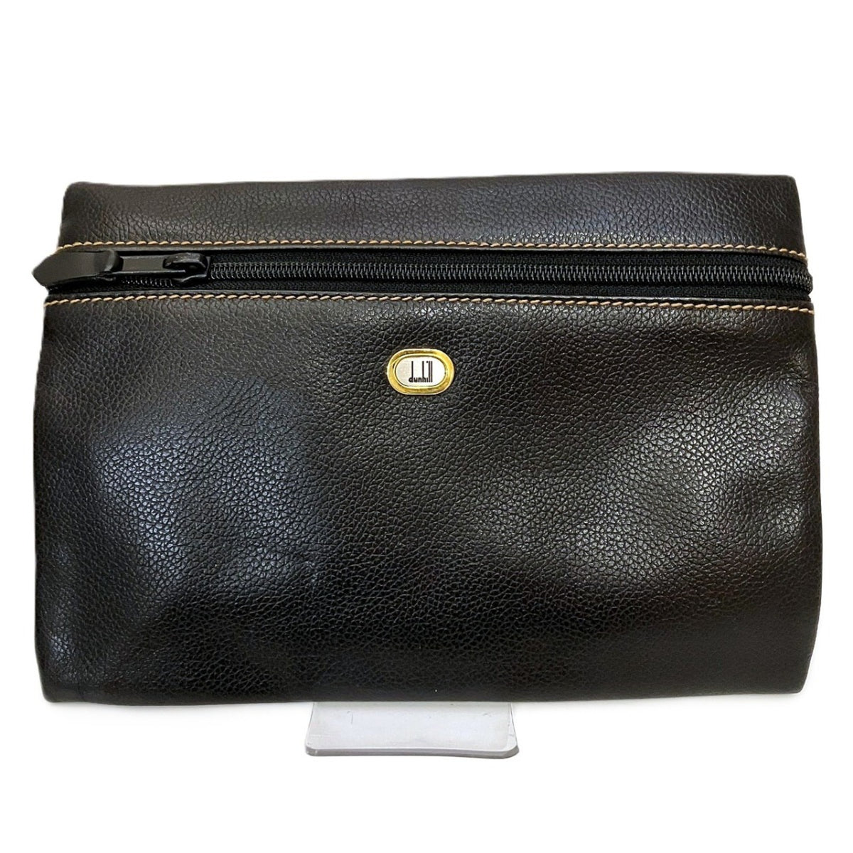 Dunhill Black Leather Shoulder Bag (Pre-Owned)