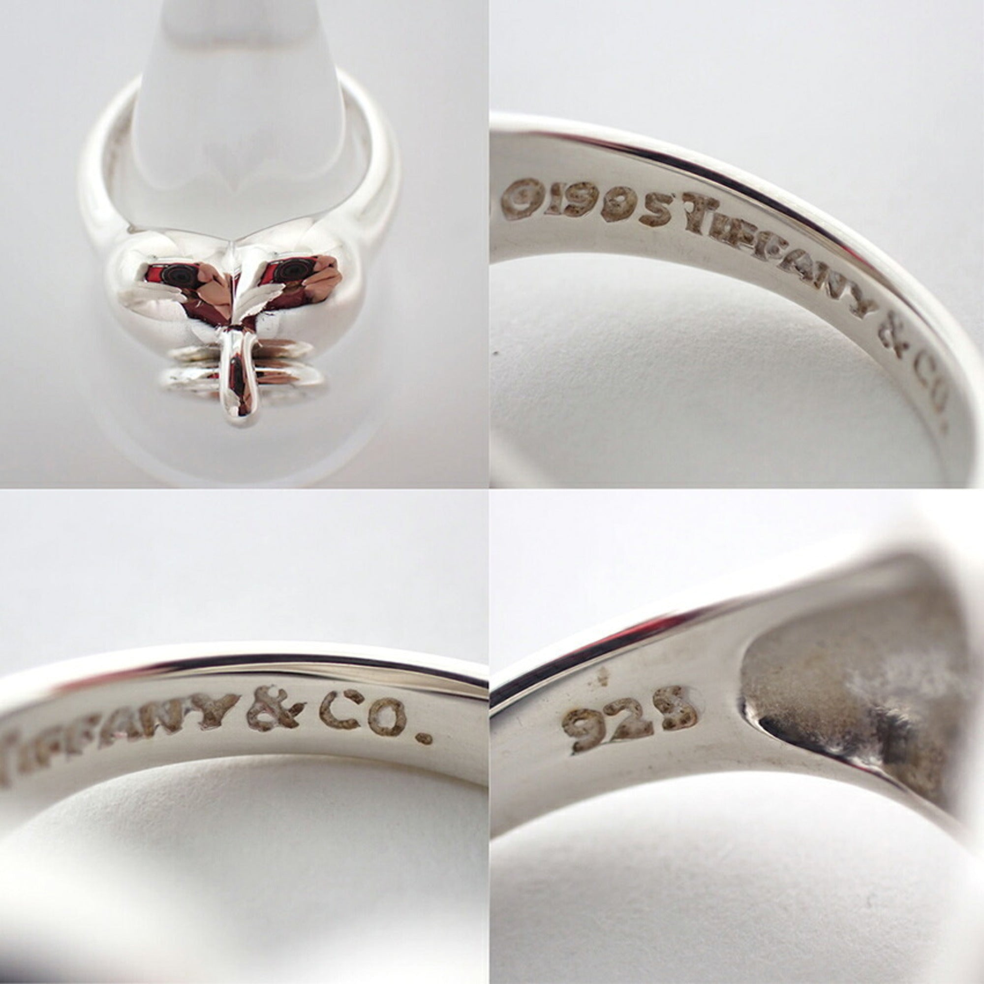 Tiffany Yellow Gold (18K) Sterling Silver 925 Band Ring (Pre-Owned)