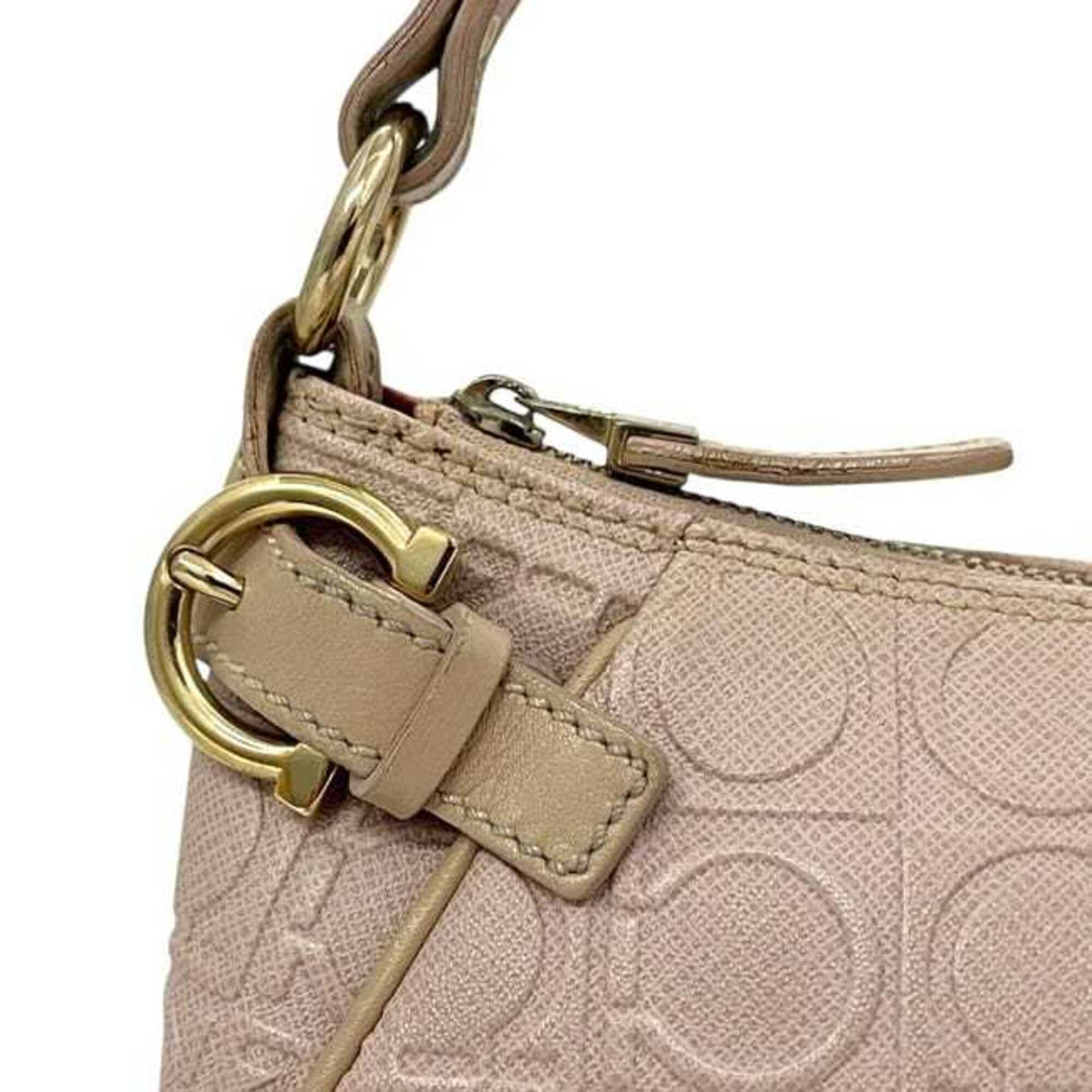 Salvatore Ferragamo Pink Leather Pouch (Pre-Owned)