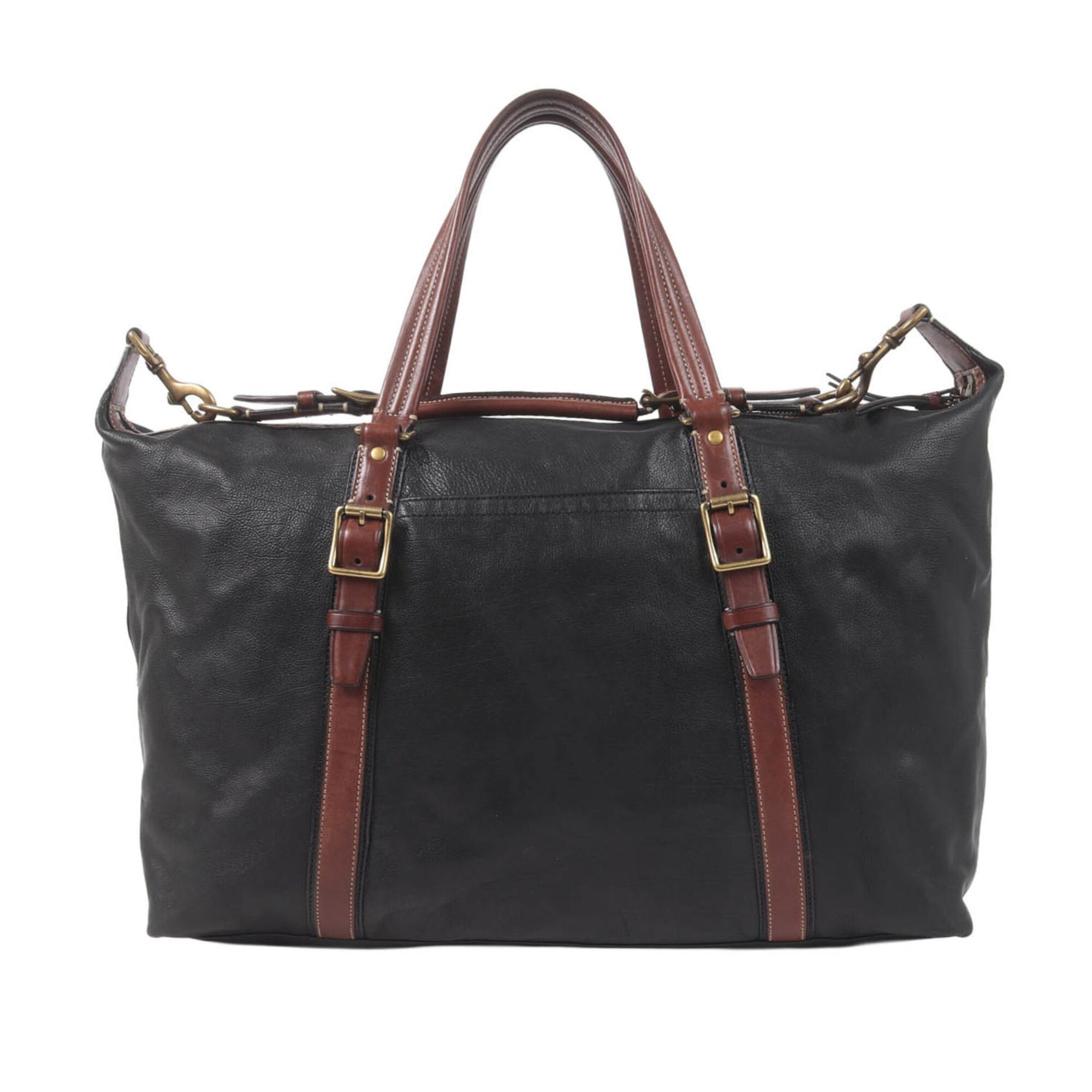 Coach Black Brown Leather Tote Bag (Pre-Owned)