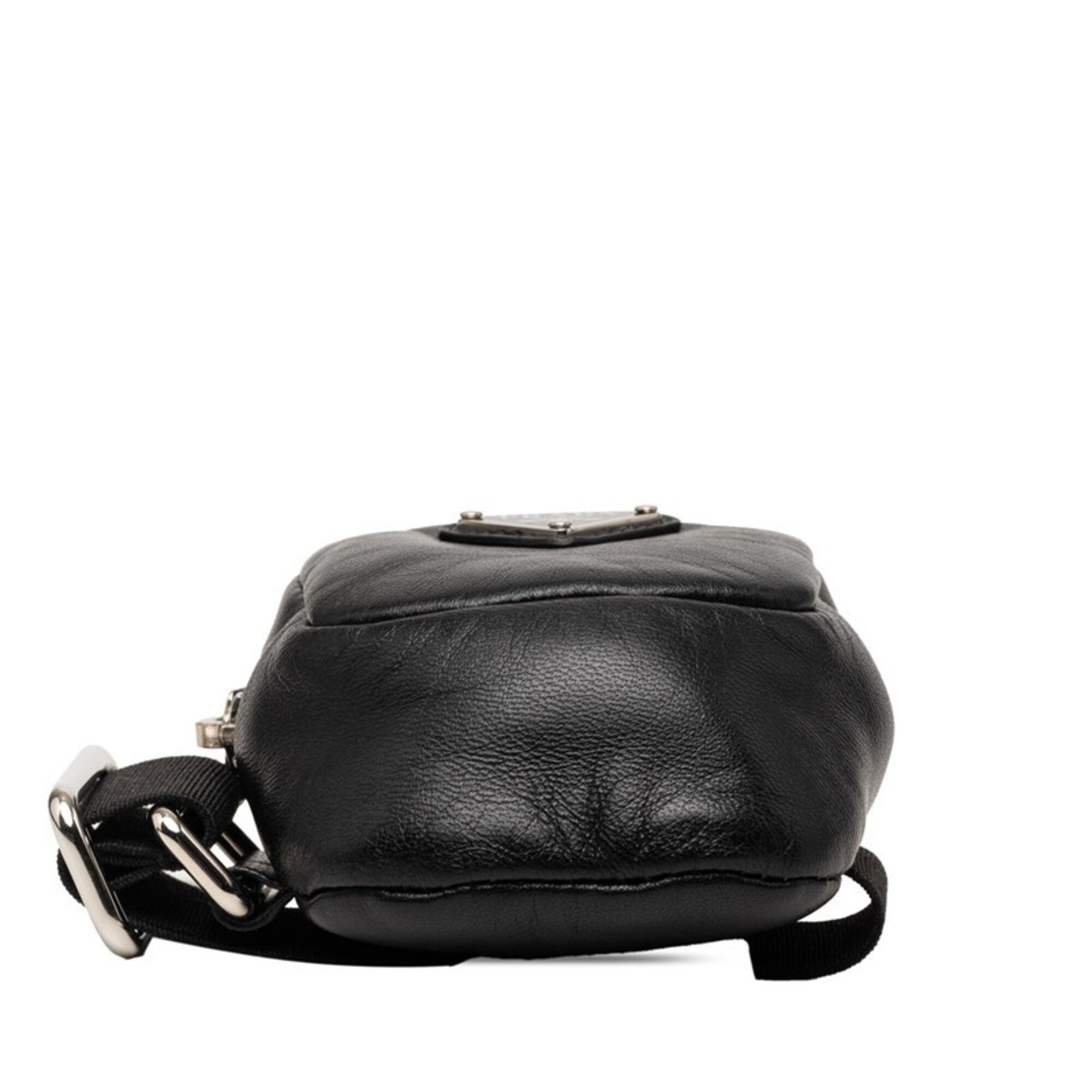 Prada Black Leather Handbag Pouch (Pre-Owned)