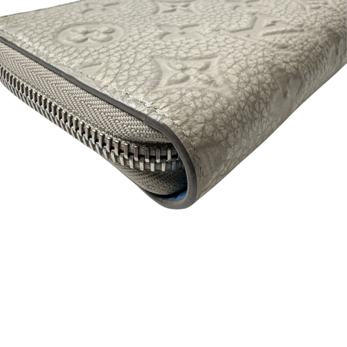 Louis Vuitton White Leather Long Wallet (Bi-Fold) (Pre-Owned)
