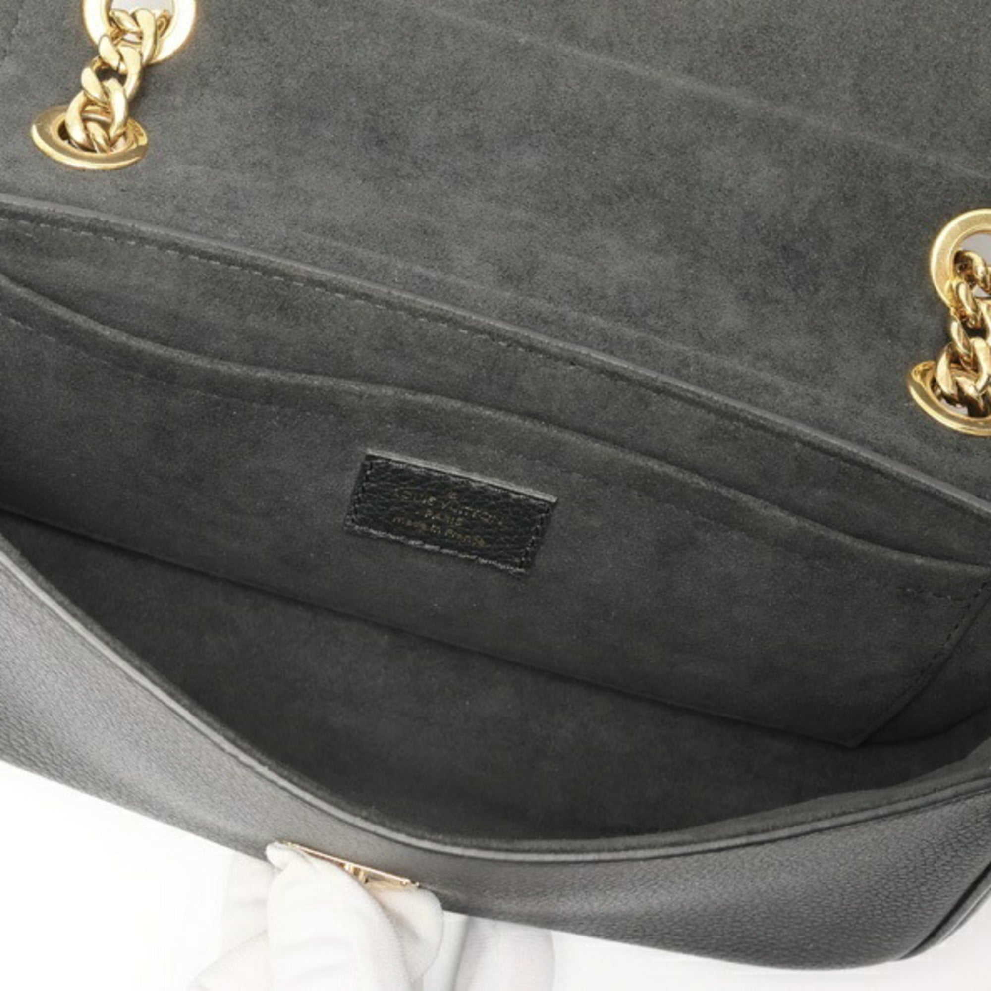 Louis Vuitton Black Leather Shoulder Bag (Pre-Owned)