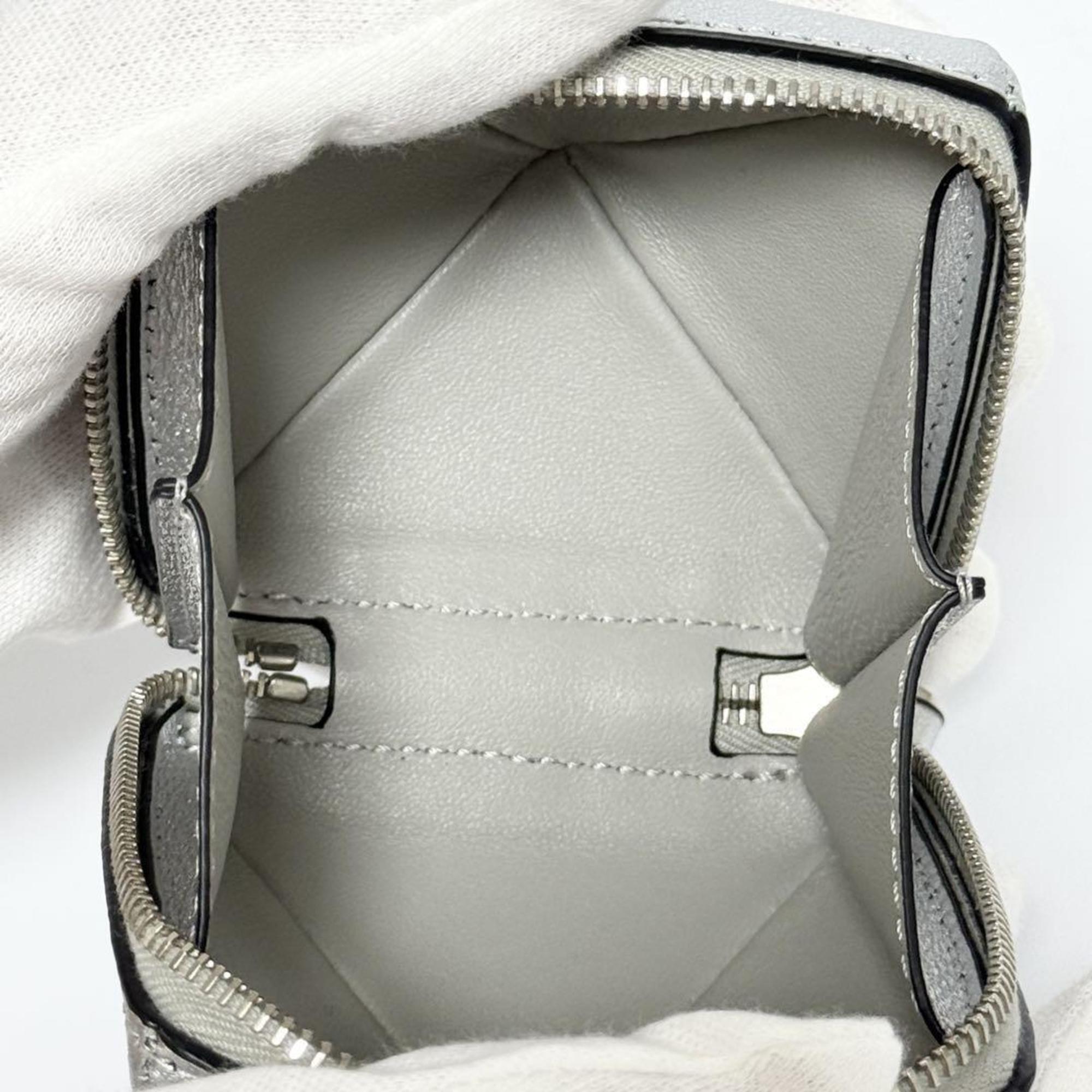 Valentino Leather Metal Pochette Pouch (Pre-Owned)