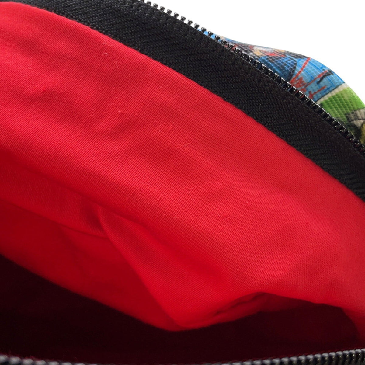 Christian Louboutin Red Color Canvas Leather Backpack (Pre-Owned)