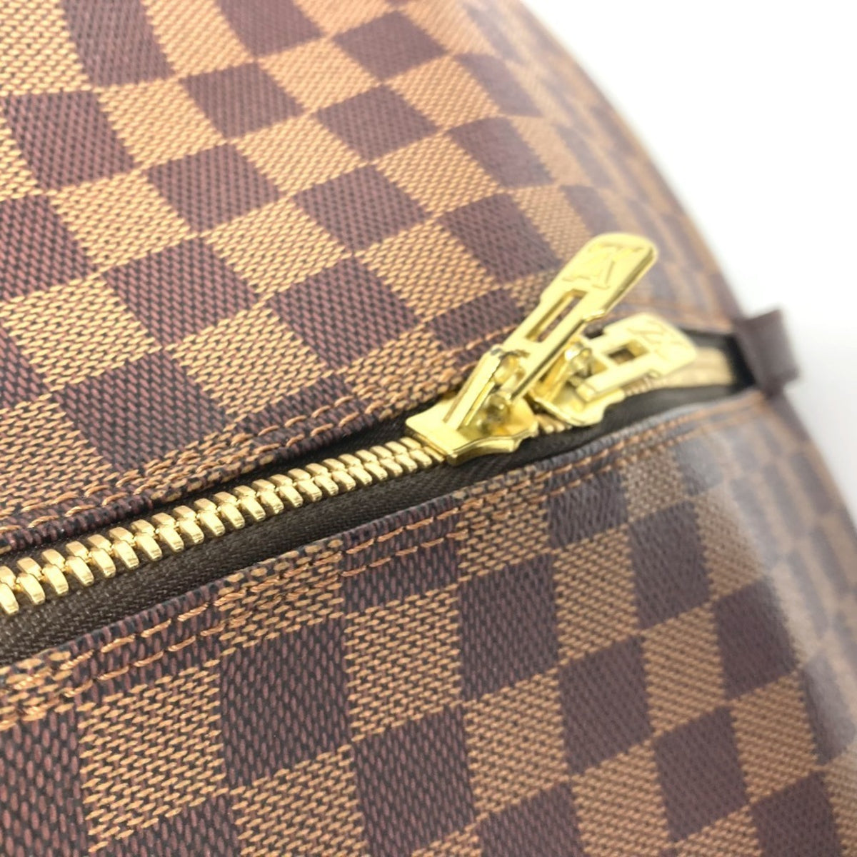 Louis Vuitton Brown Damier Canvas Ebene Damier Canvas Boston Bag (Pre-Owned)