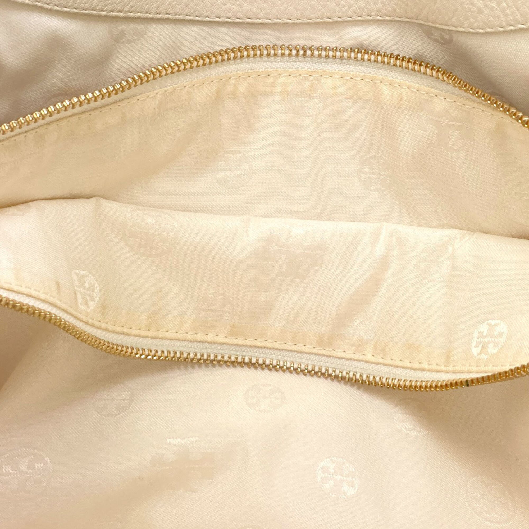 Tory Burch White Leather Tote Bag (Pre-Owned)