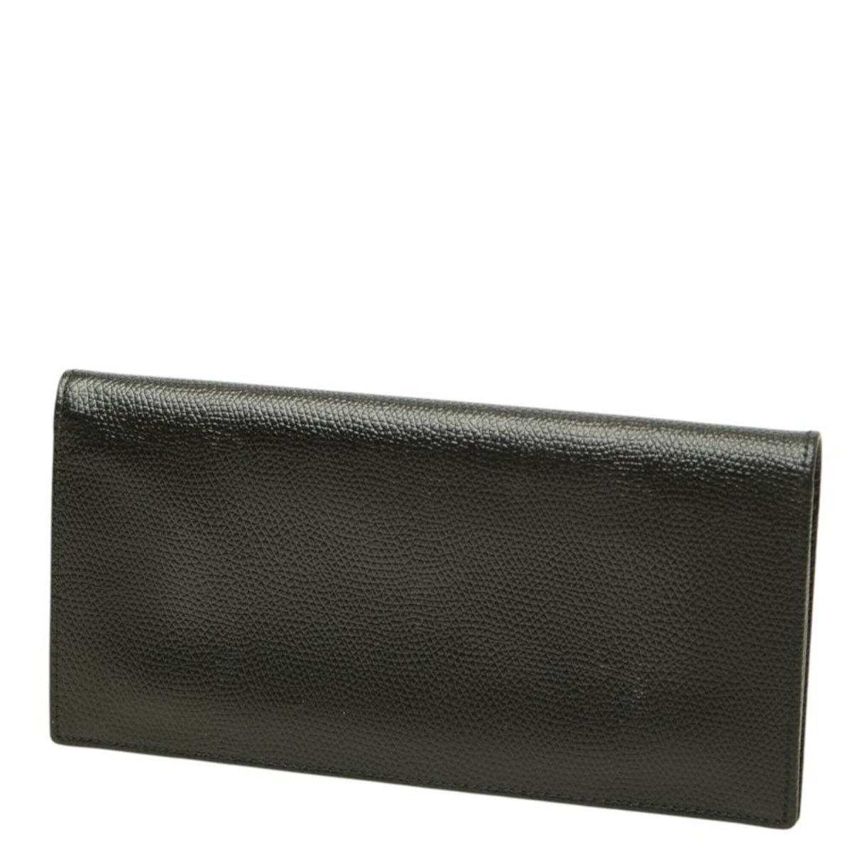 Christian Dior Black Leather Long Wallet (Bi-Fold) (Pre-Owned)