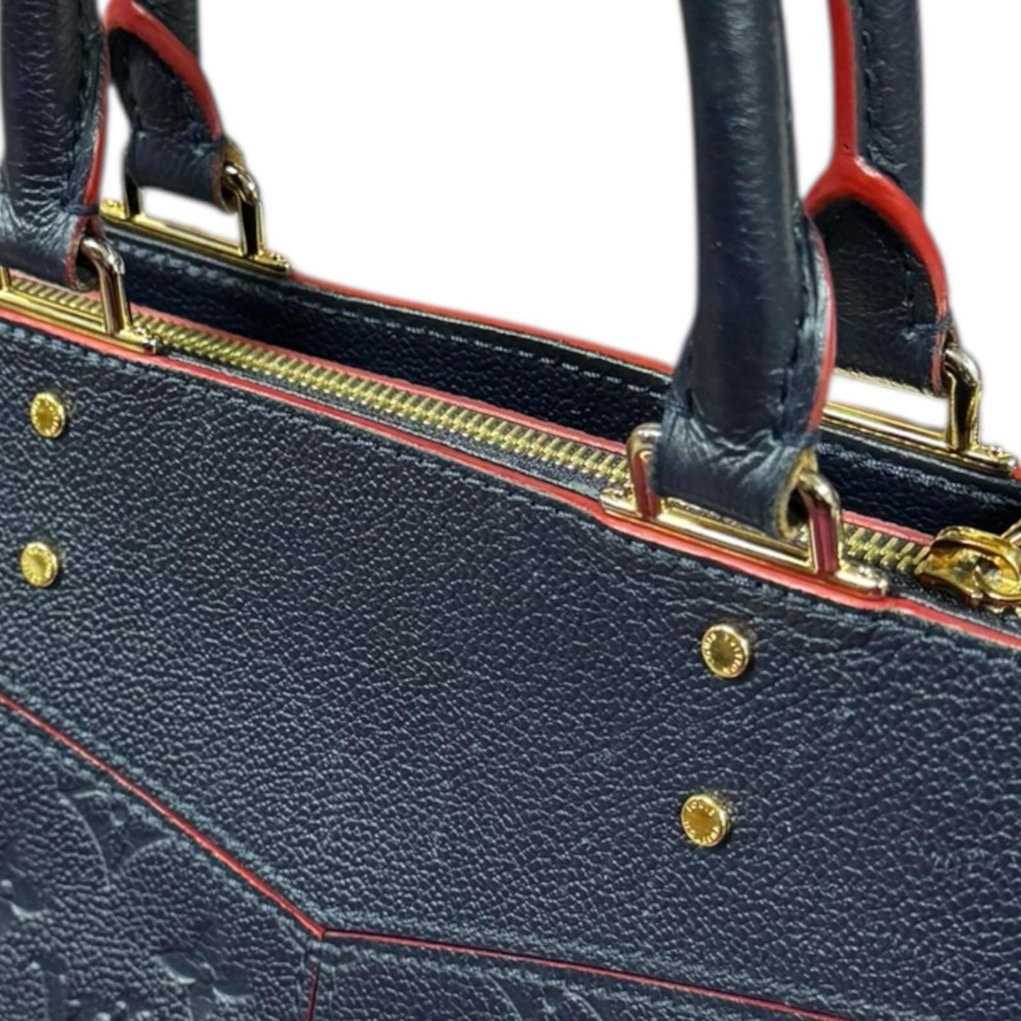 Louis Vuitton Marine Rouge Navy Monogram Empreinte Shoulder Bag (Pre-Owned)