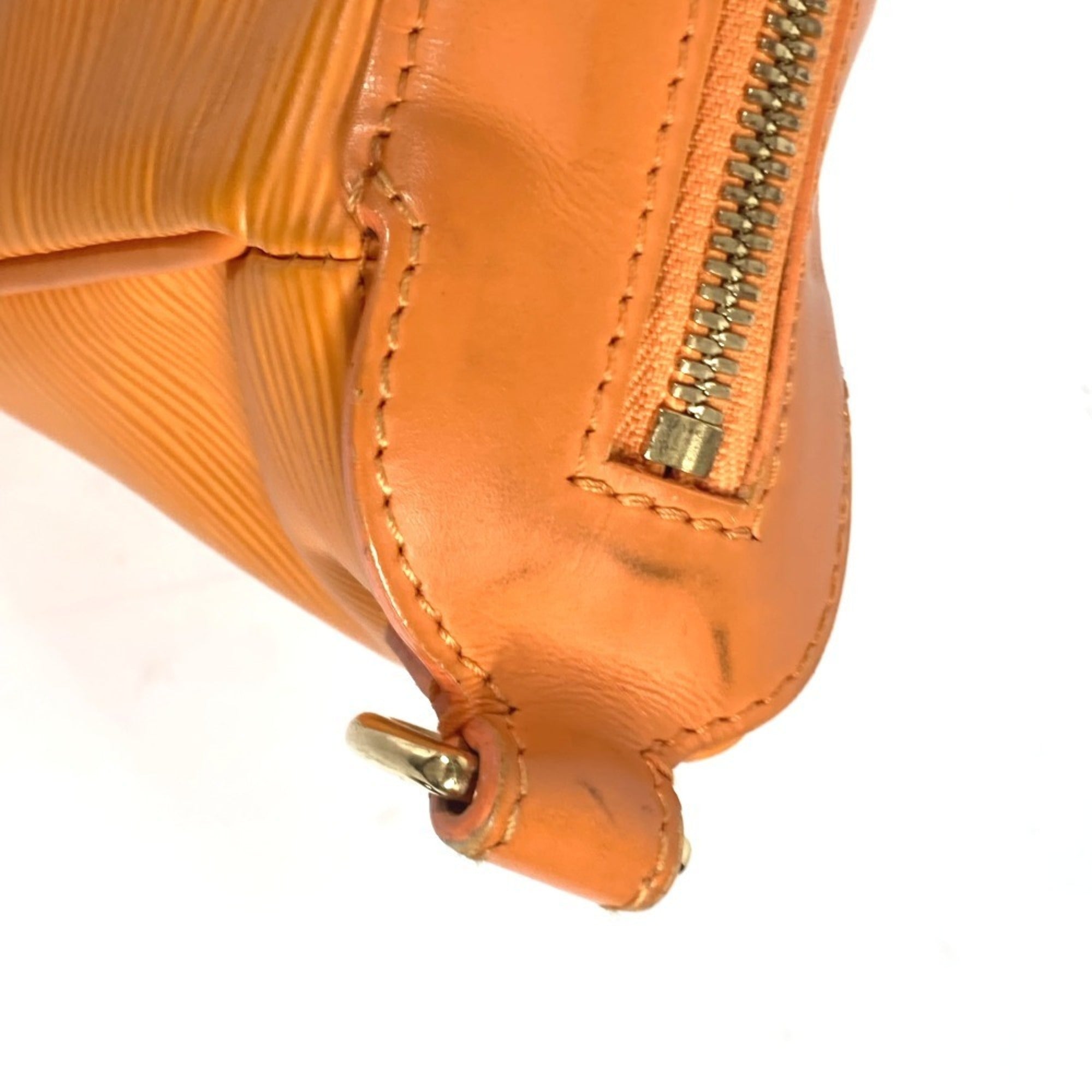 Louis Vuitton Orange Epi Leather Handbag Tote Bag (Pre-Owned)