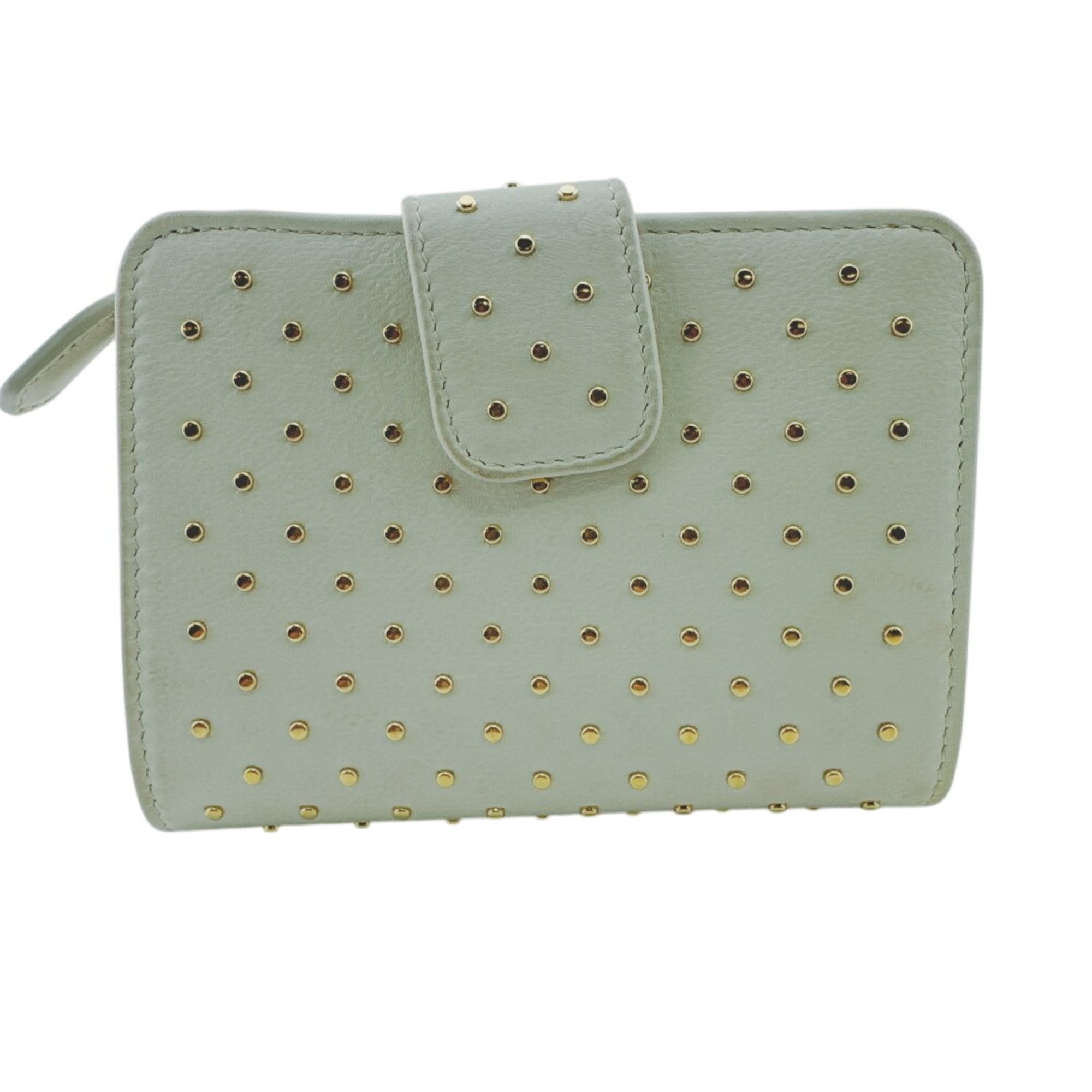 Prada Gold White Leather Wallet (Bi-Fold) (Pre-Owned)