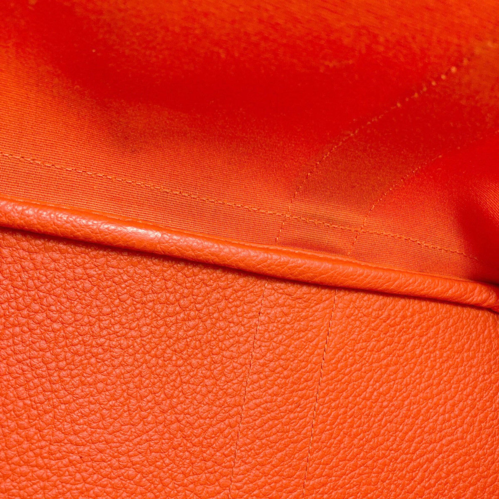 Hermes Orange Toile Officier Tote Bag (Pre-Owned)