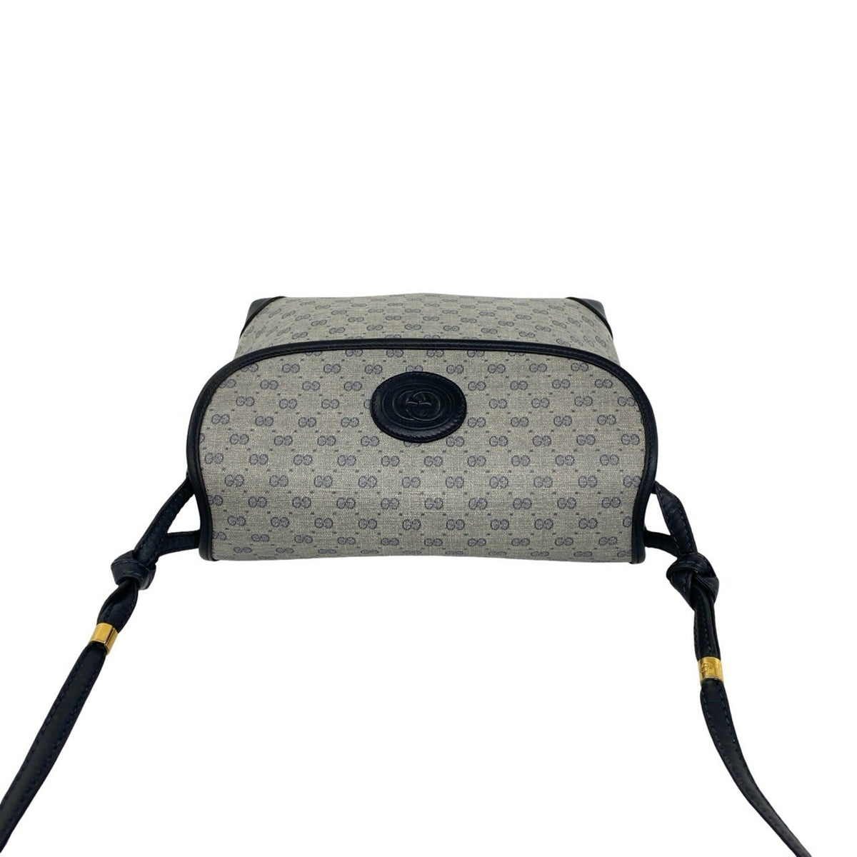 Gucci Navy Leather Pvc Pochette Shoulder Bag (Pre-Owned)
