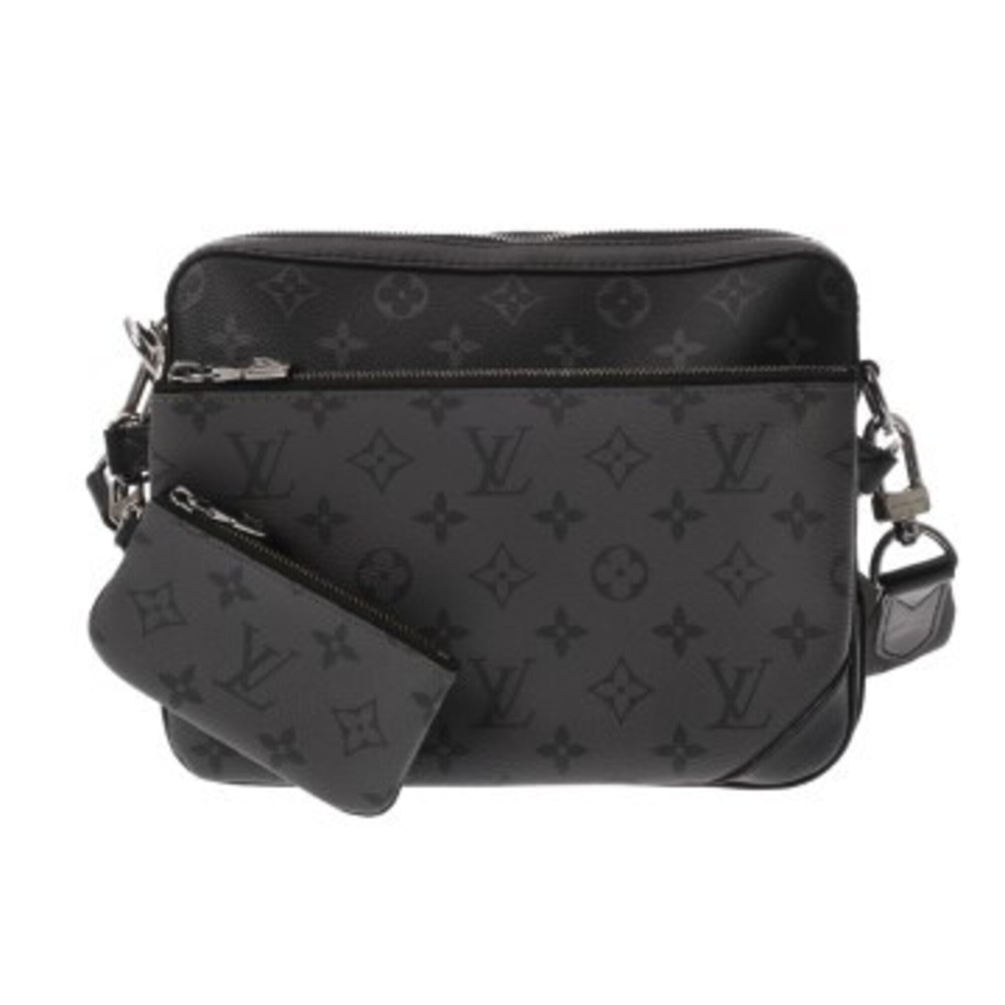 Louis Vuitton Black Gray Monogram Eclipse Shoulder Bag (Pre-Owned)
