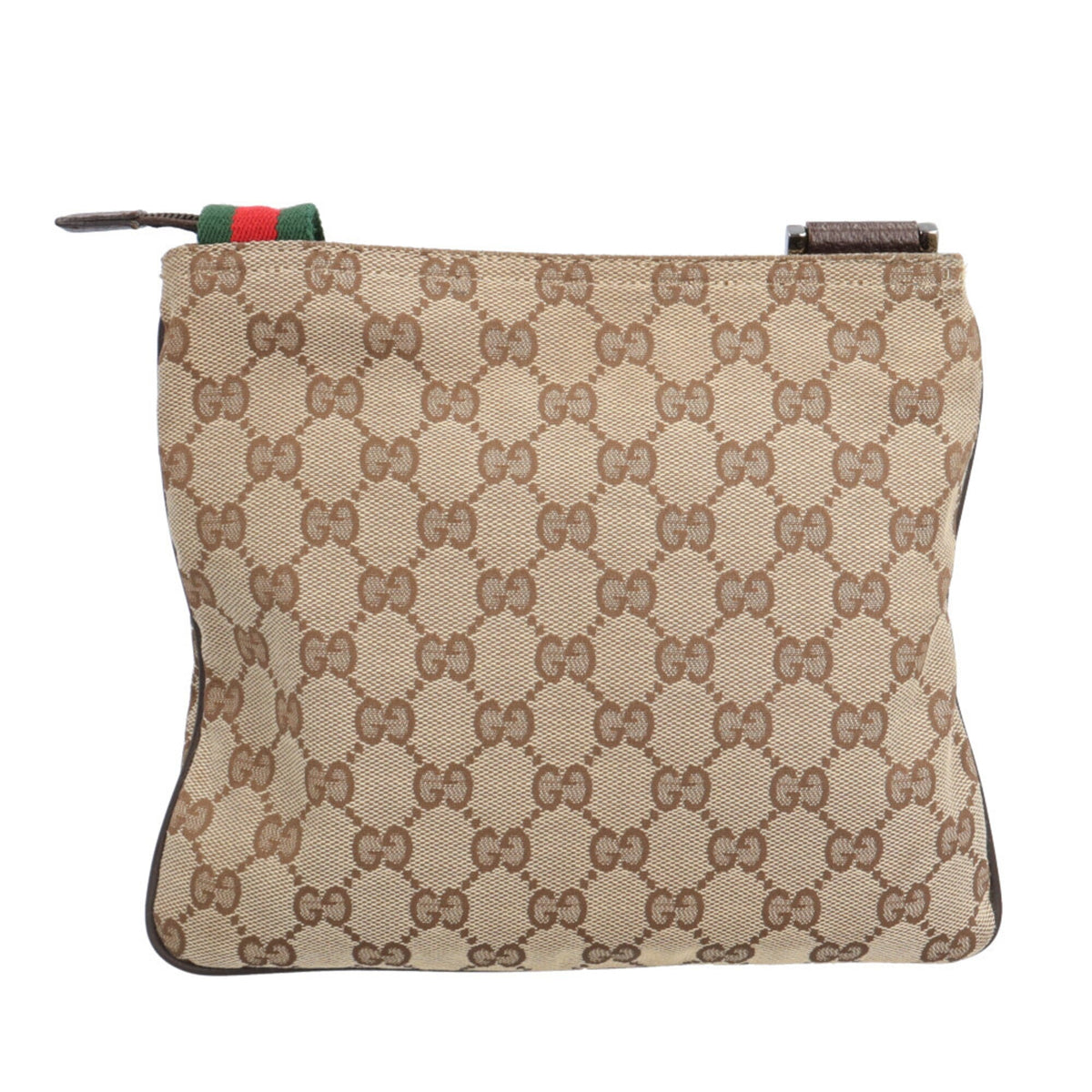 Gucci Sherry Line Beige Gg Canvas Handbag Shoulder Bag (Pre-Owned)