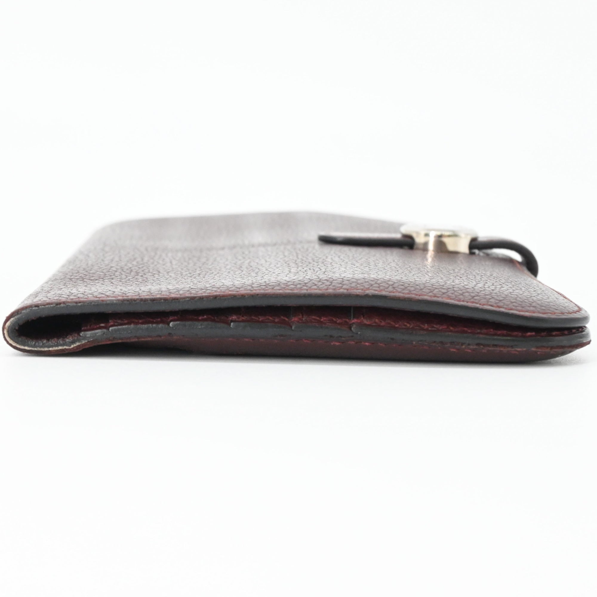 Hermes Dogon Brown Taurillon Clemence Leather Long Wallet (Bi-Fold) (Pre-Owned)