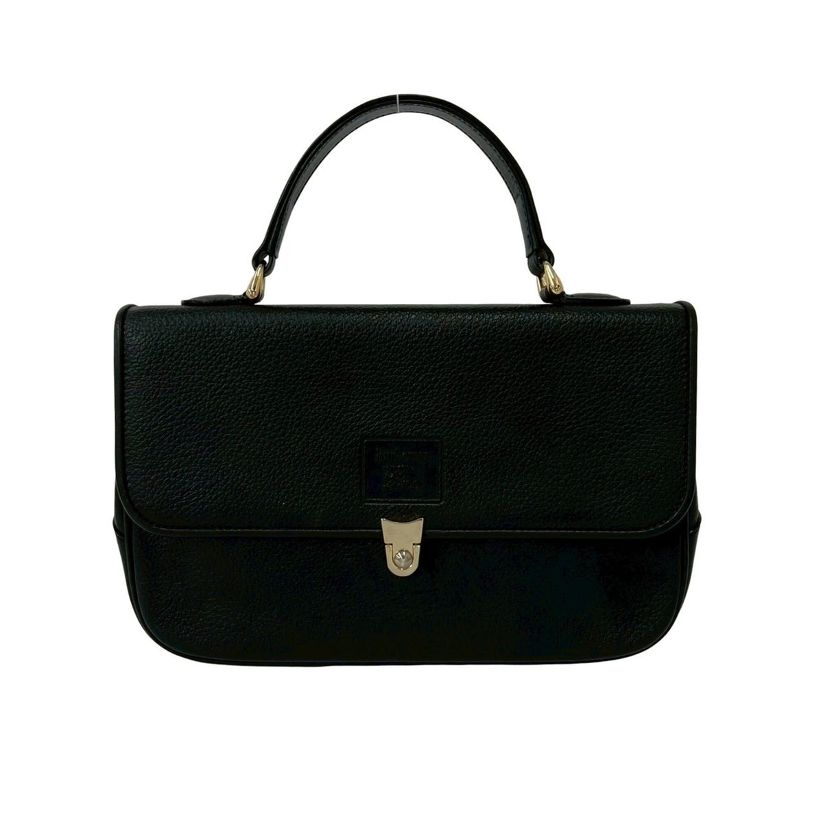 Burberry Black Leather Handbag (Pre-Owned)