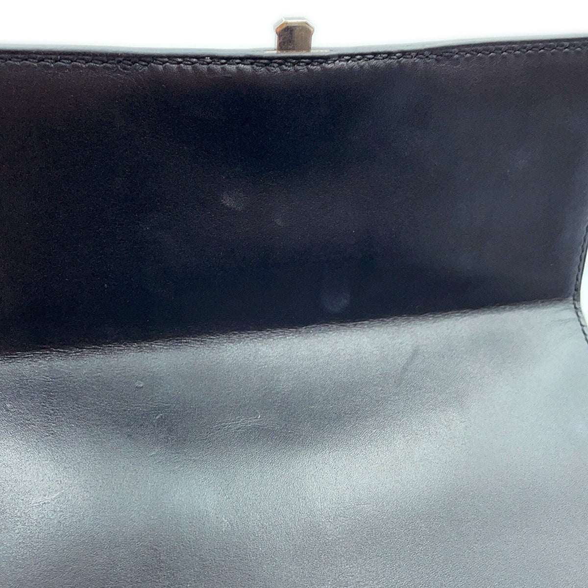 Hermes Black Tadelakt Leather Handbag (Pre-Owned)