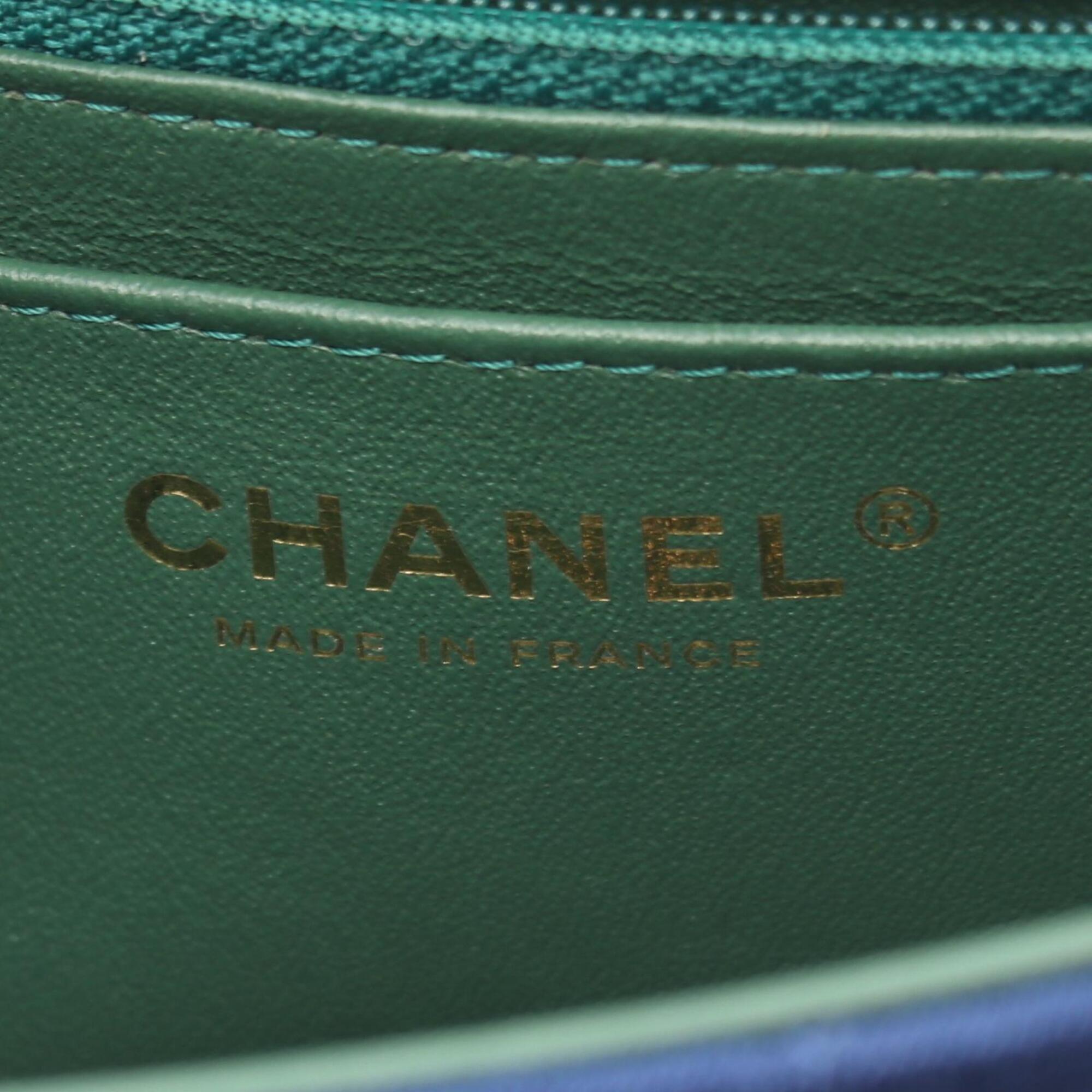 Chanel Blue Cotton Shoulder Bag (Pre-Owned)