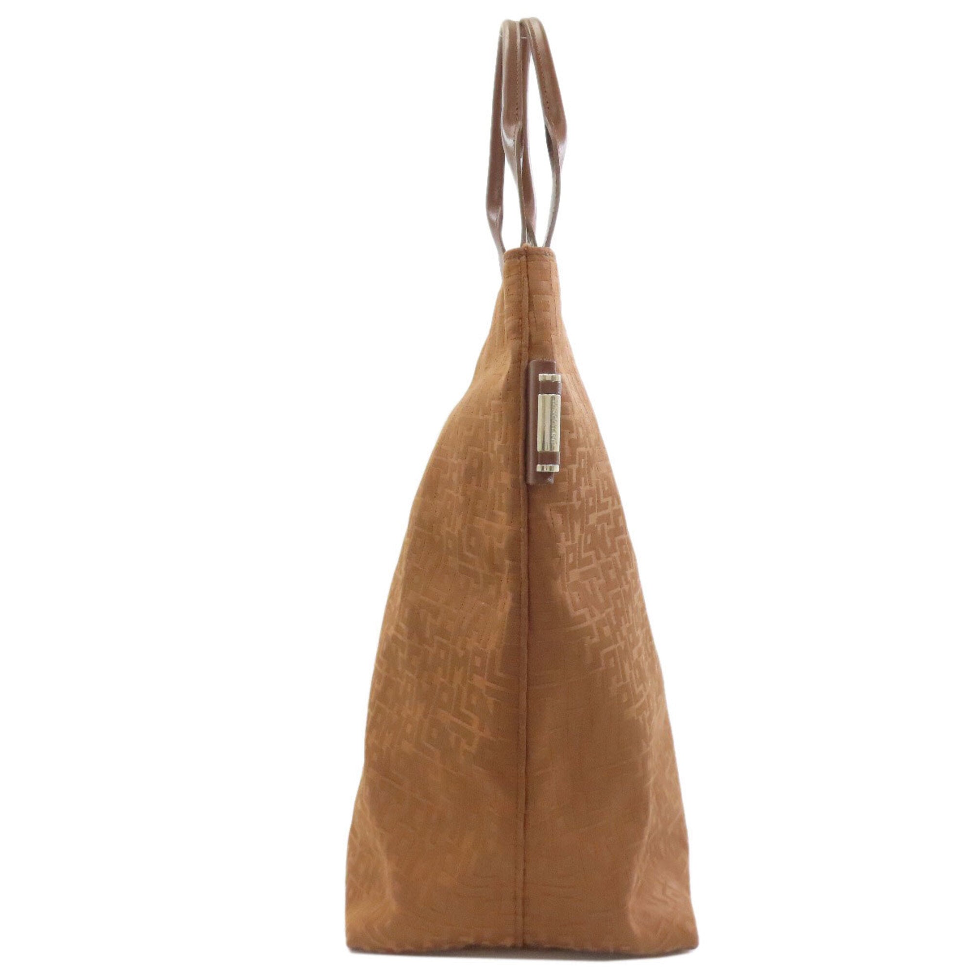 Longchamp Brown Canvas Tote Bag (Pre-Owned)