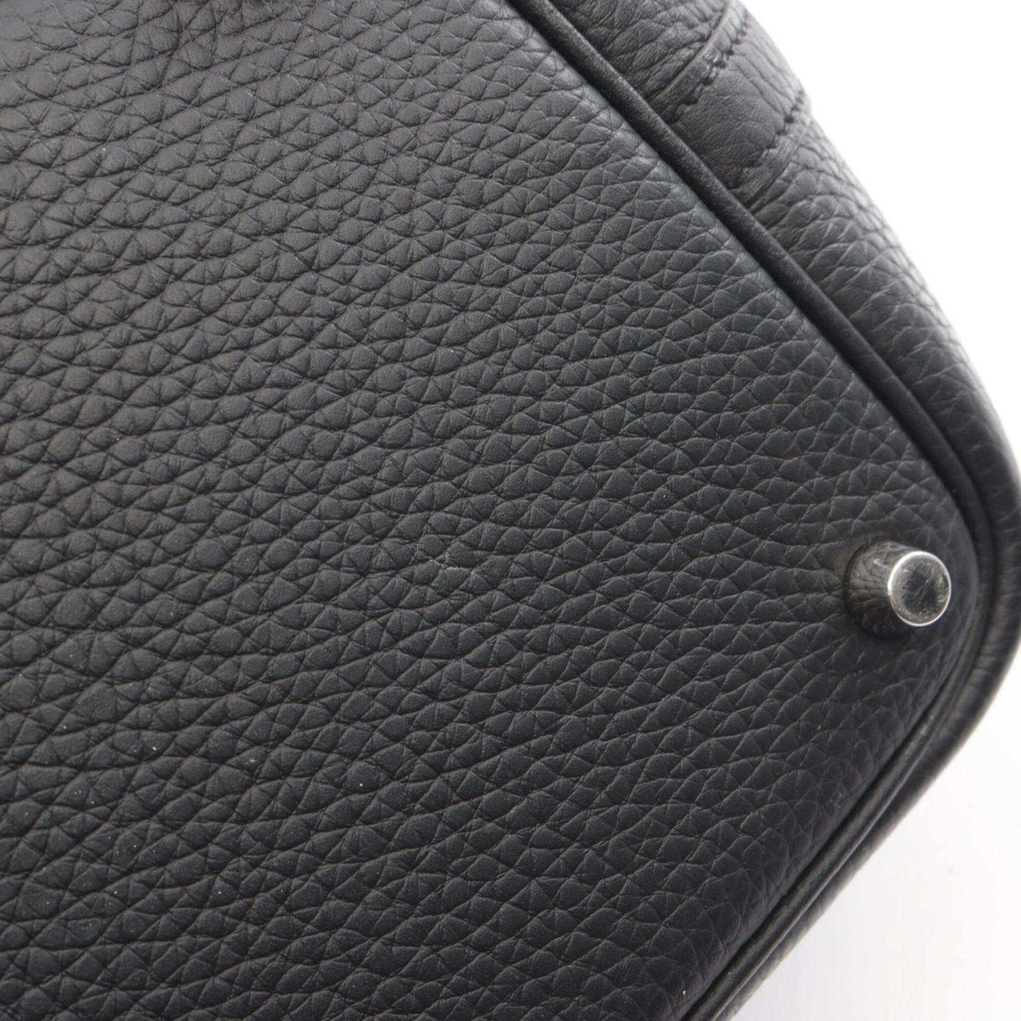 Hermes Black Taurillon Clemence Leather Leather Handbag (Pre-Owned)