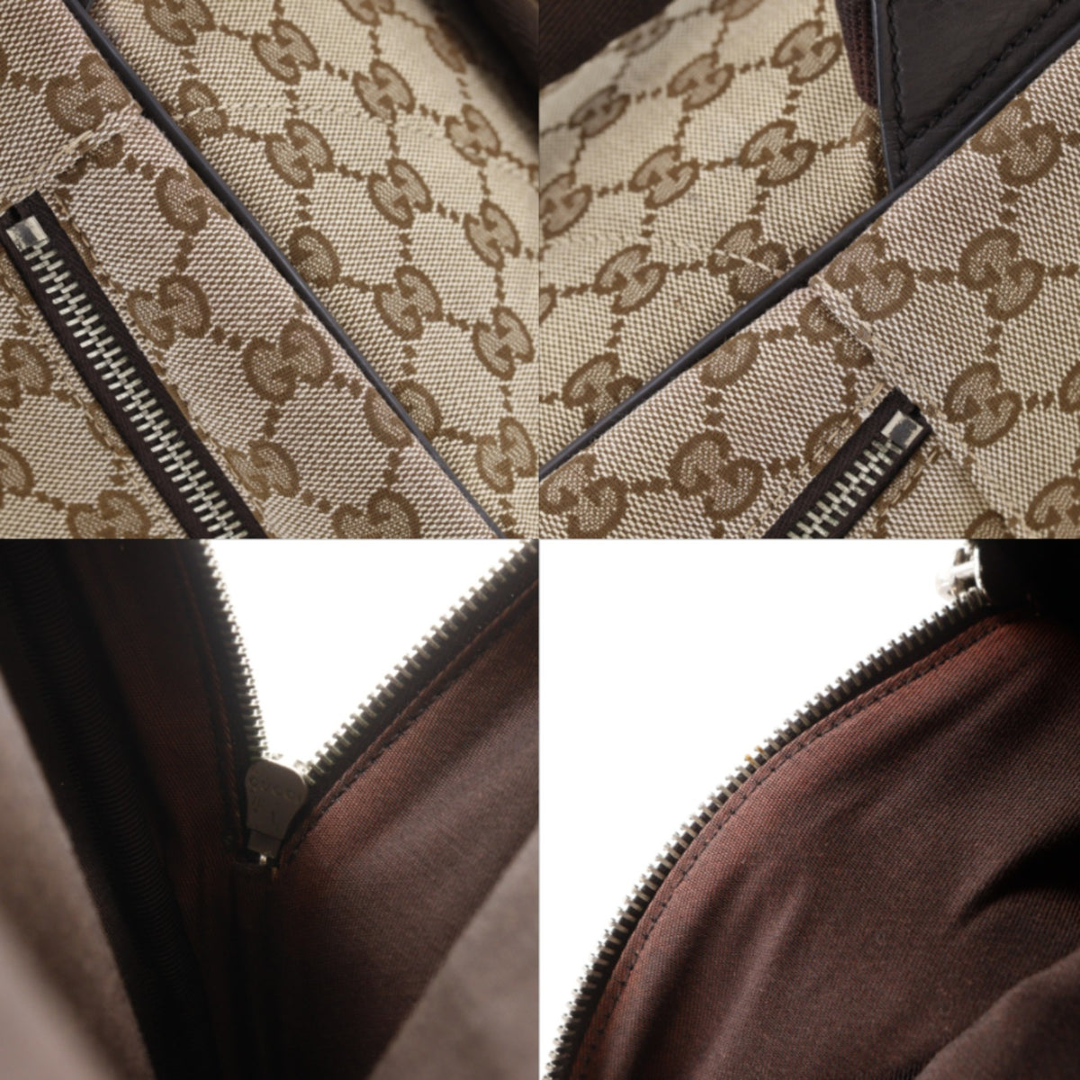 Gucci Gg Canvas Brown Gg Canvas Backpack (Pre-Owned)