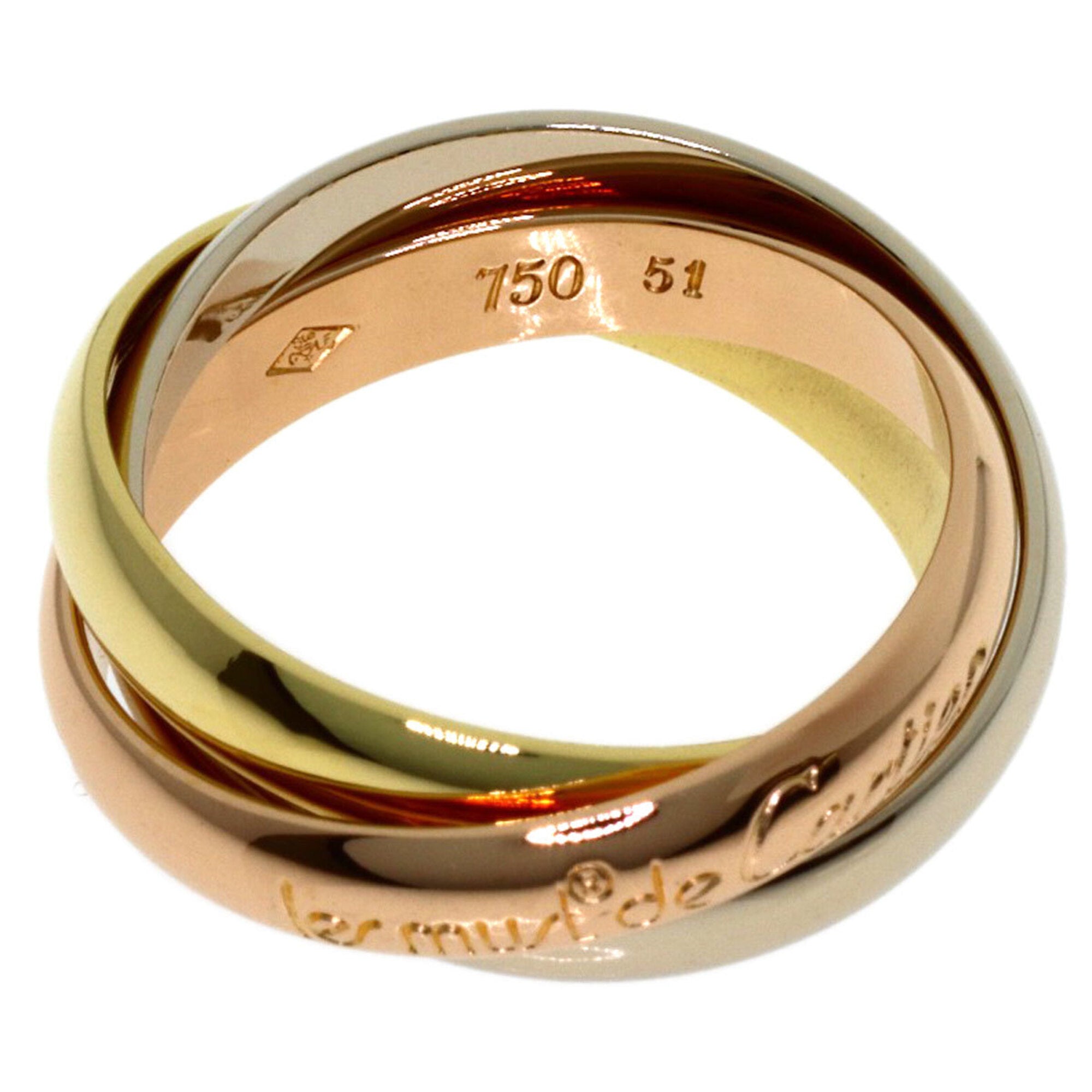 Cartier Yellow Gold (18K) Pink Gold (18K) White Gold (18K) Band Ring (Pre-Owned)