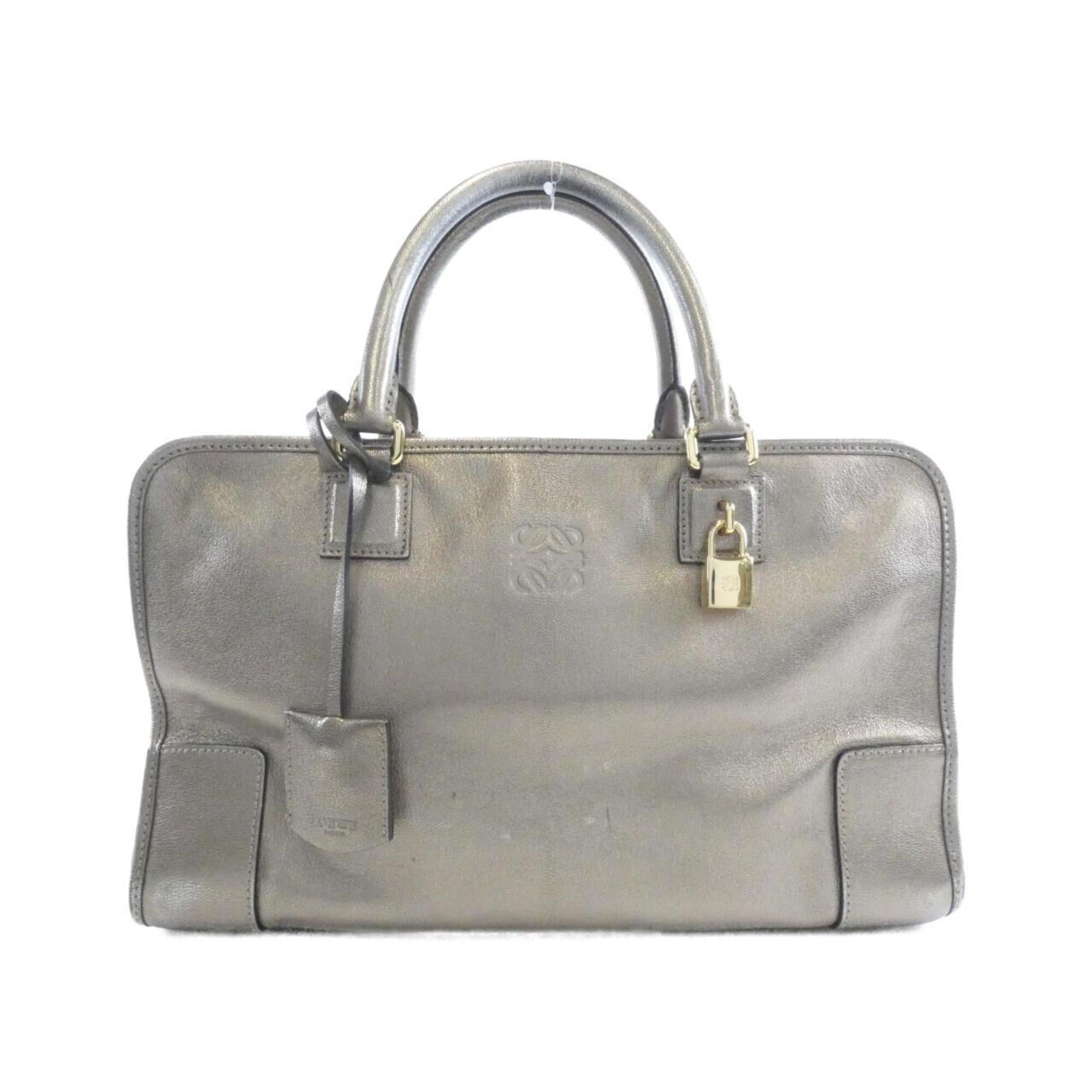 Loewe Bronze Brown Leather Handbag (Pre-Owned)
