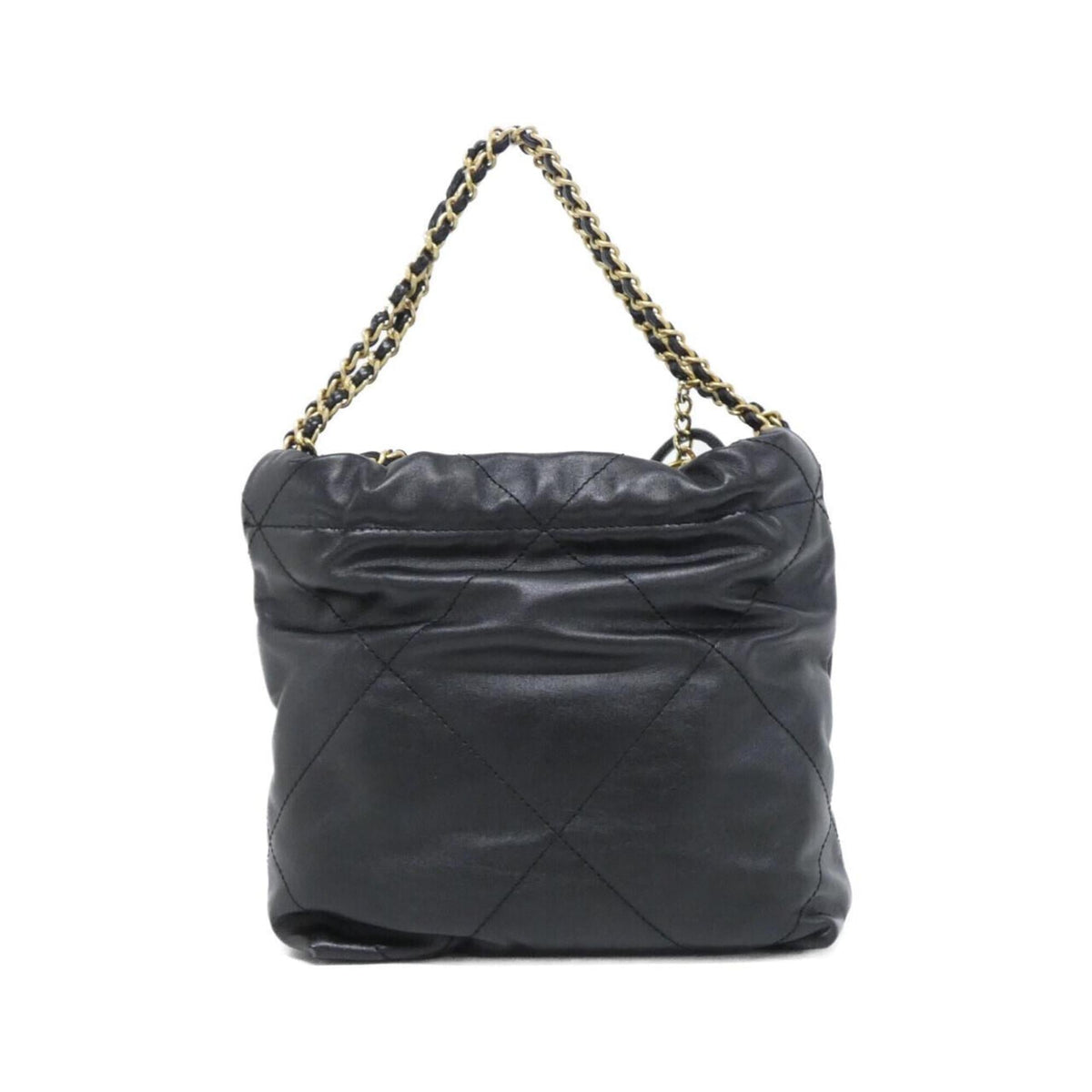Chanel Black Leather Handbag (Pre-Owned)