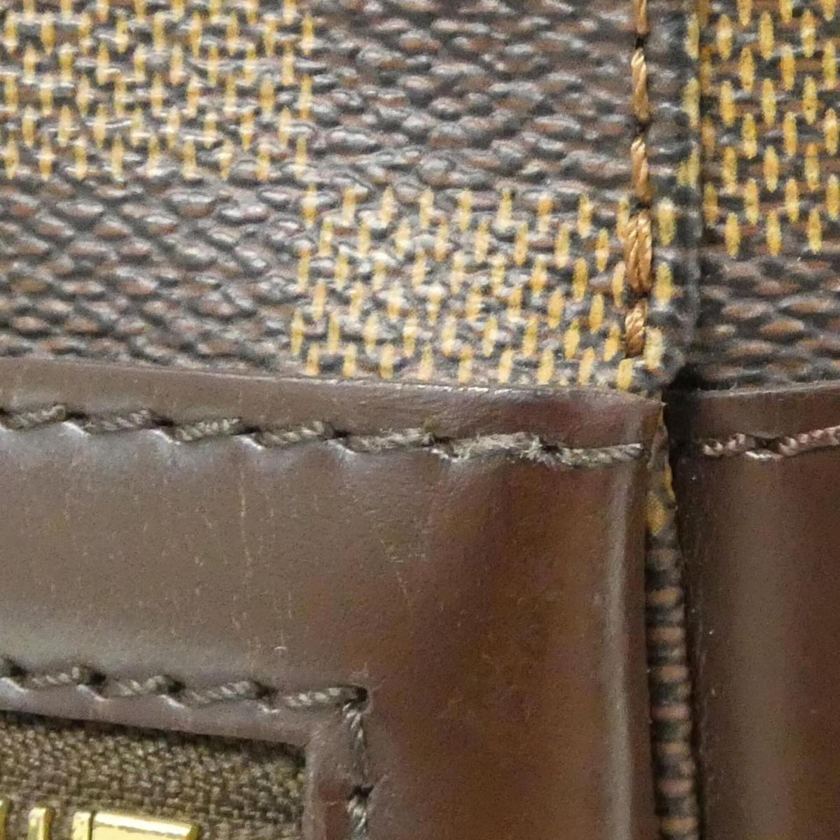 Louis Vuitton Ebene Coated Canvas Shoulder Bag (Pre-Owned)