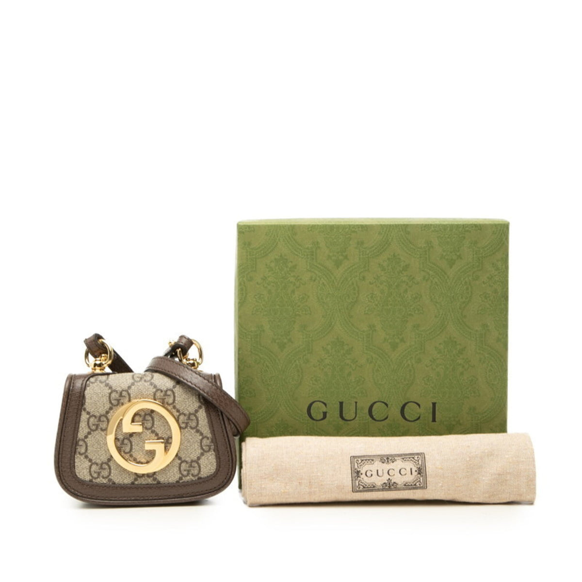 Gucci Beige Brown Leather Shoulder Bag (Pre-Owned)