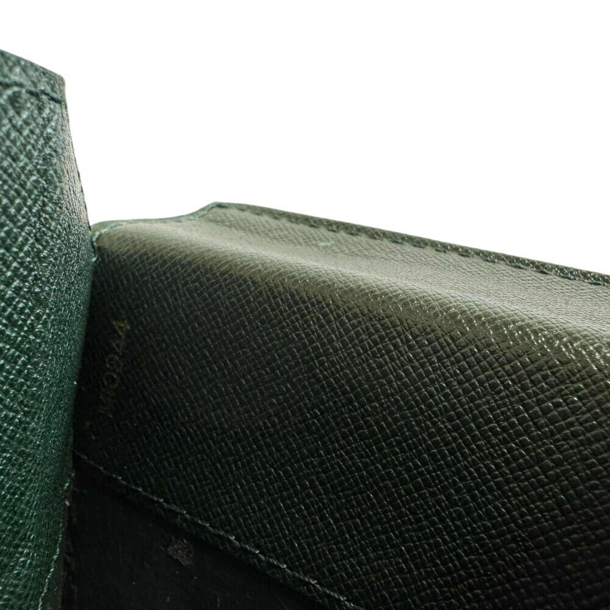 Louis Vuitton Taiga Green Taiga Leather Briefcase (Pre-Owned)