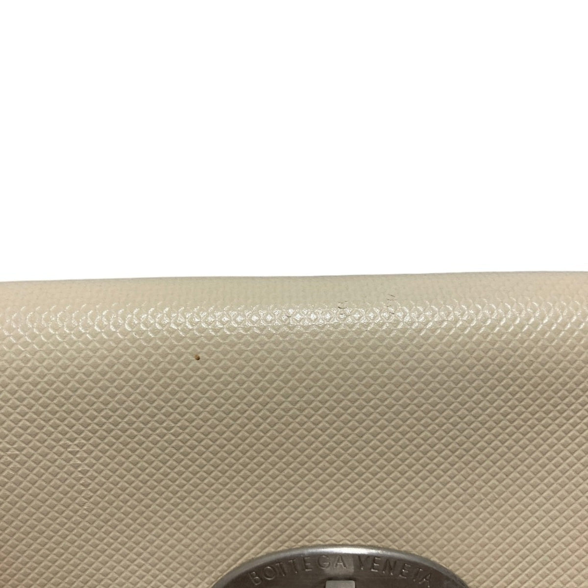 Bottega Veneta Beige White Leather Tote Bag (Pre-Owned)