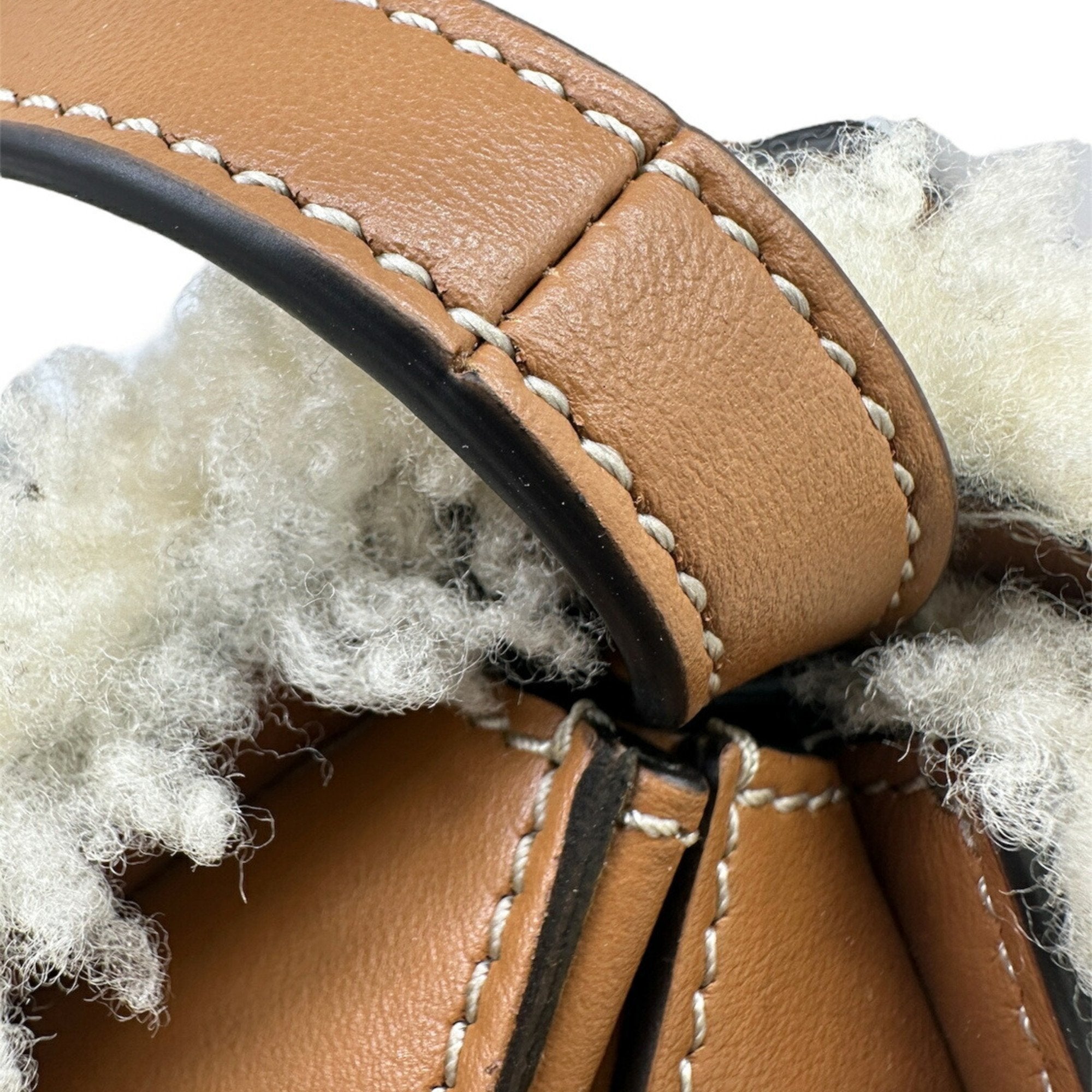 Tod's Denim Fur Shoulder Bag (Pre-Owned)