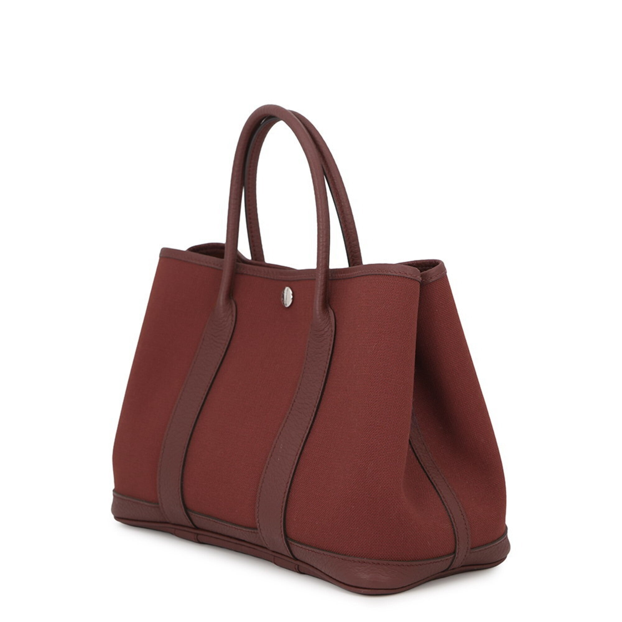 Hermes Rouge H Negonda Leather Handbag Tote Bag (Pre-Owned)