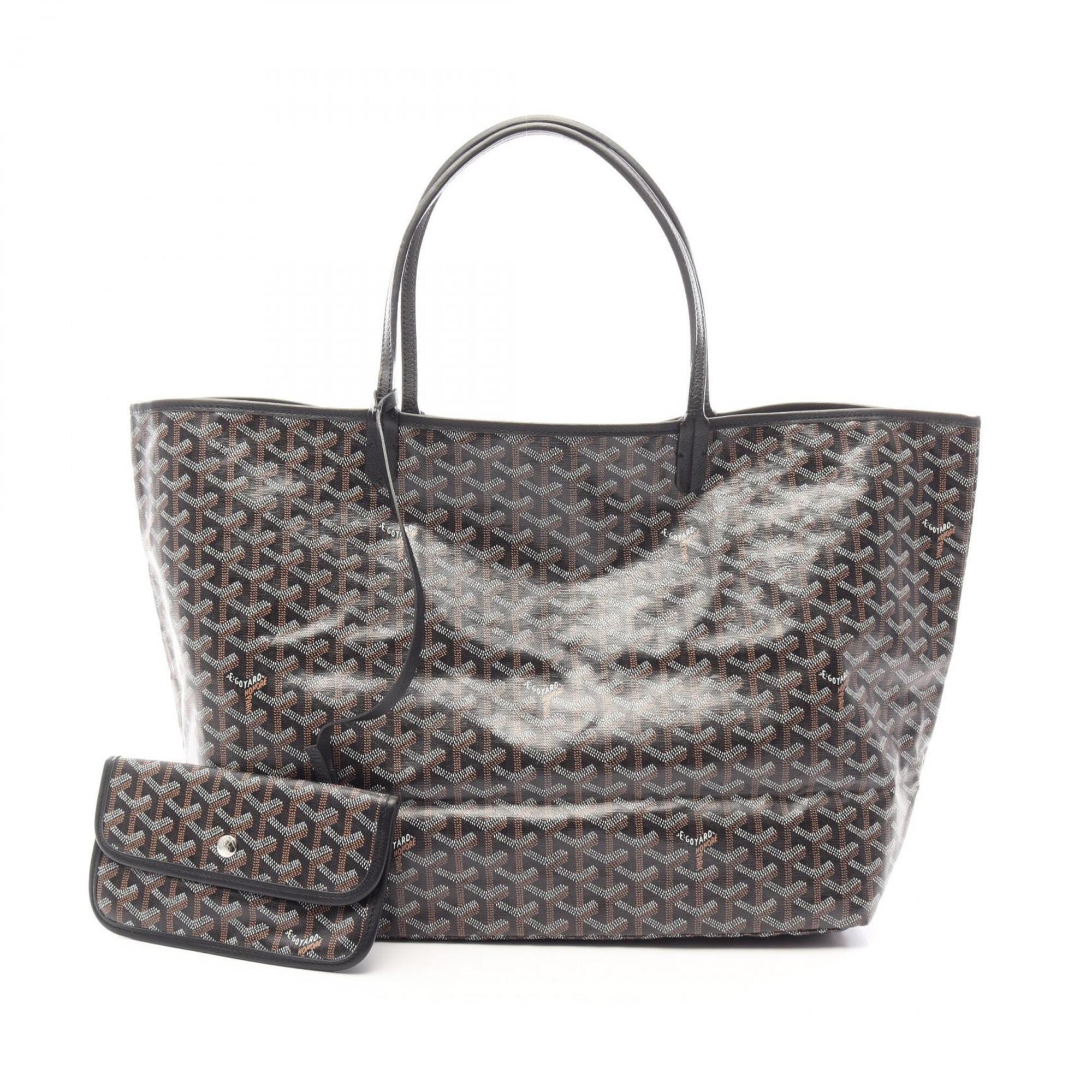 Goyard Black Multi-Color Pvc Coated Canvas Leather Tote Bag (Pre-Owned)